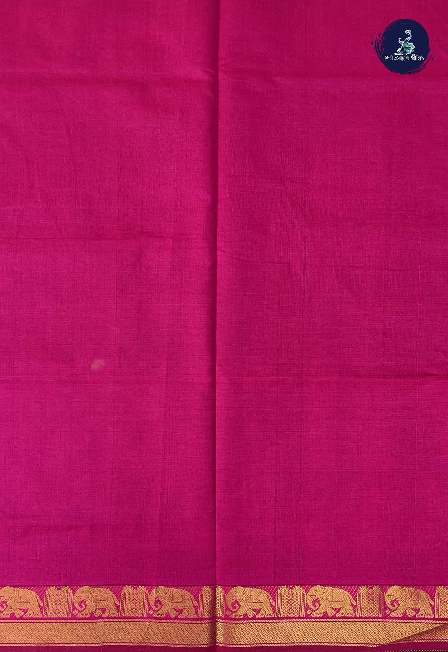 Black Semi Silk Cotton Saree With Plain Pattern