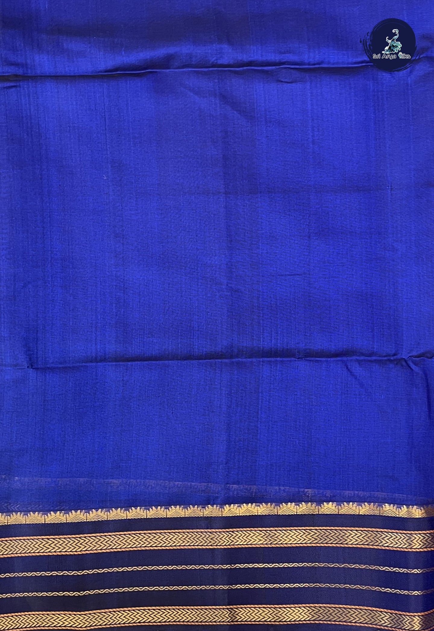 Red Korvai Silk Cotton Saree With Stripes Pattern