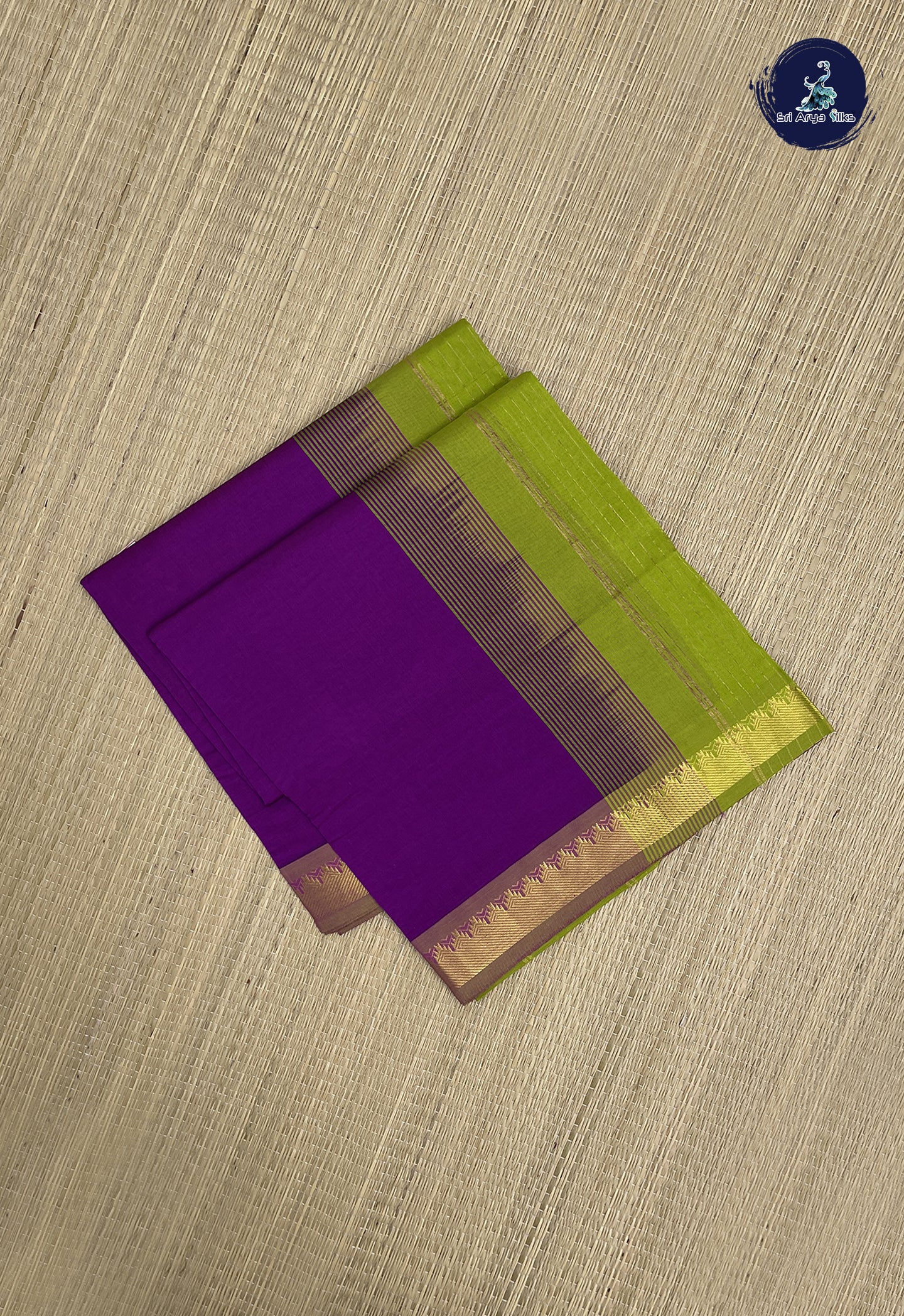 Vadamalli Kanchi Semi Silk Cotton Saree With Plain Pattern