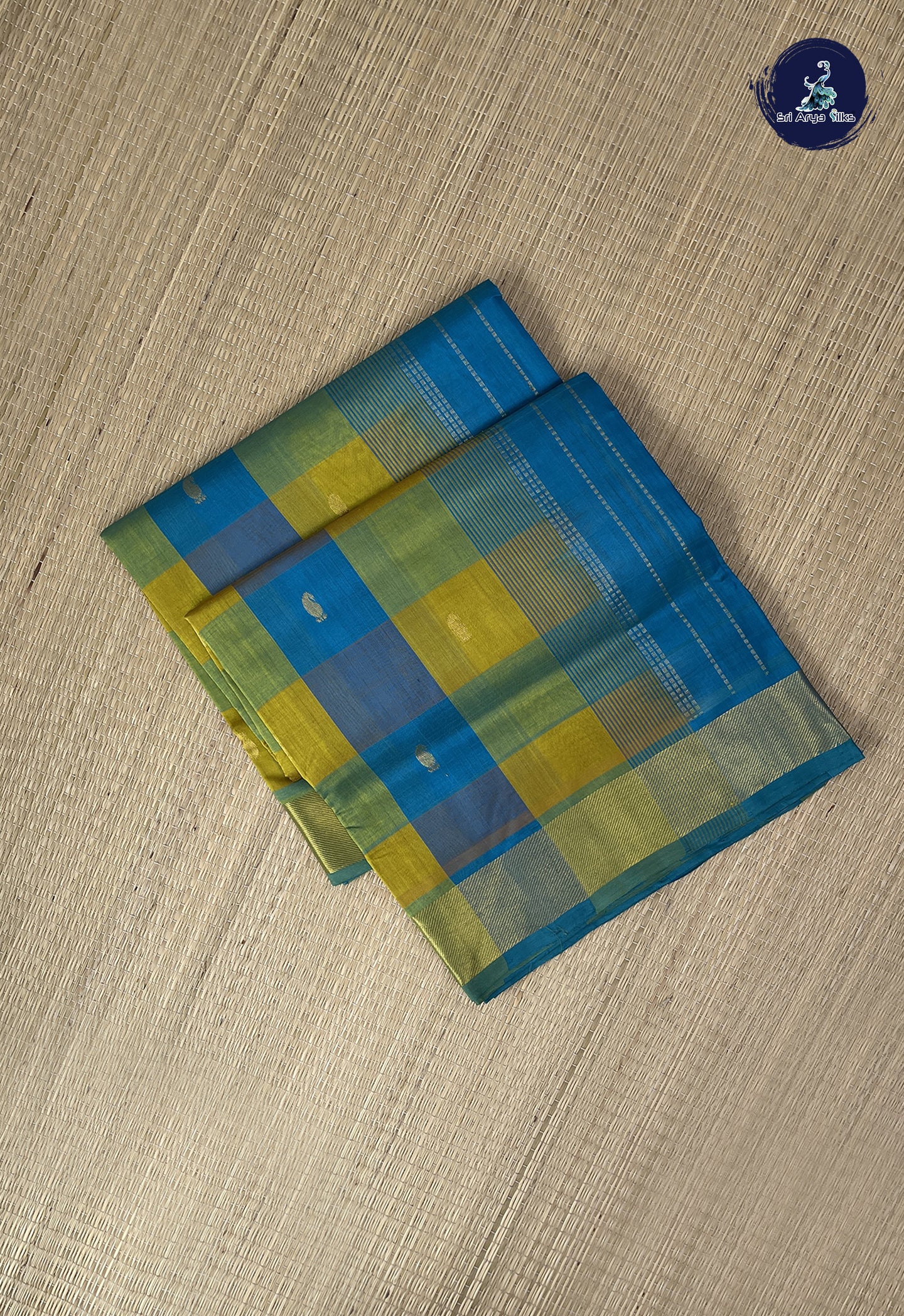 Multi Colour Checked Saree With Paalum Pazham Kattam Pattern
