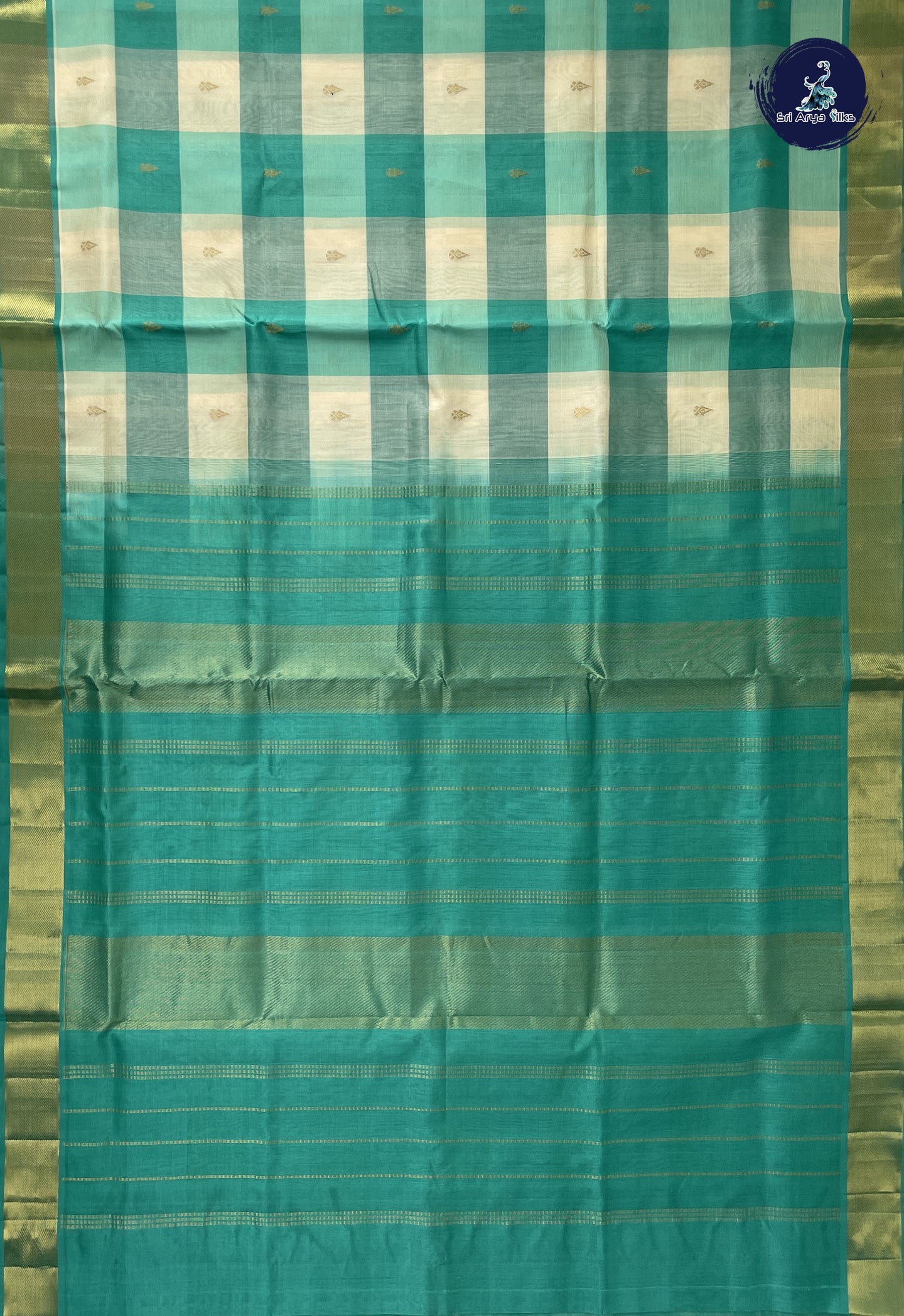 Multi Colour Checked Saree With Paalum Pazham Kattam Pattern