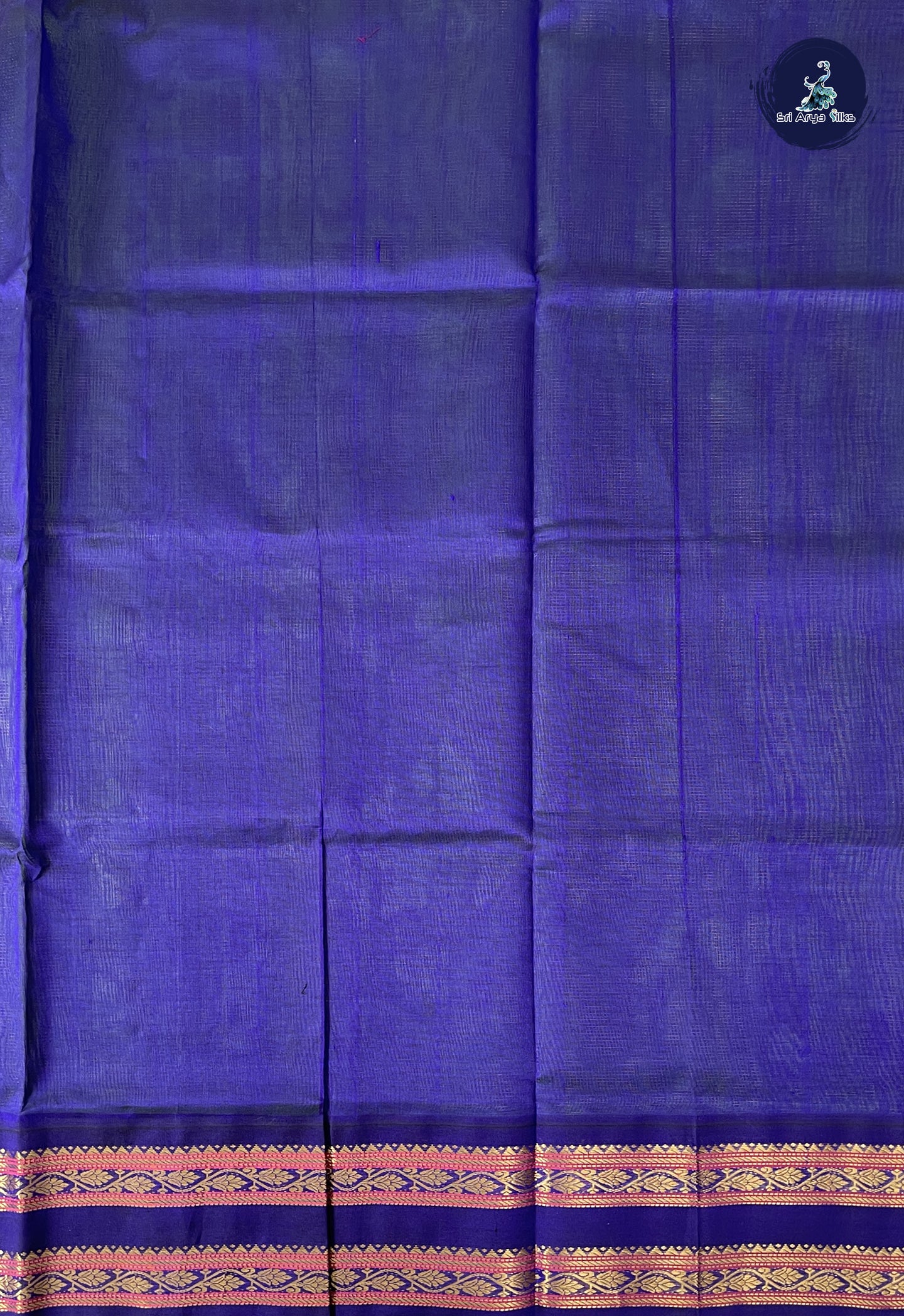 Parrot Green Vaira Oosi Silk Cotton Saree With Vaira Oosi Pattern
