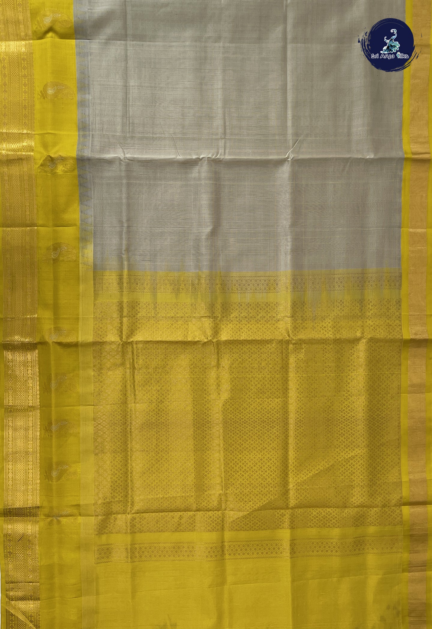 Pastel Shade Checked Saree With Checked Pattern