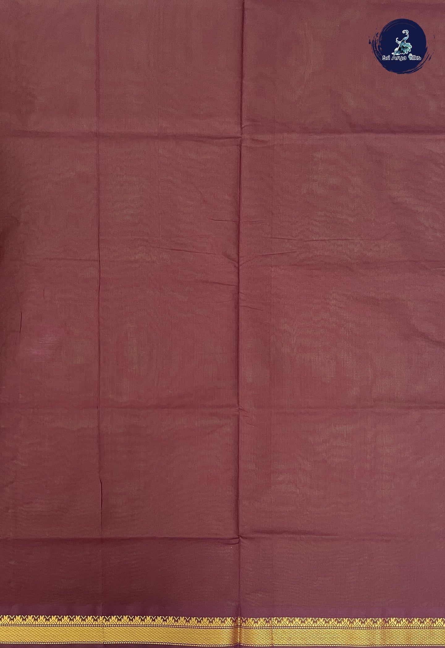 Dual Tone Green Kanchi Semi Silk Cotton Saree With Plain Pattern
