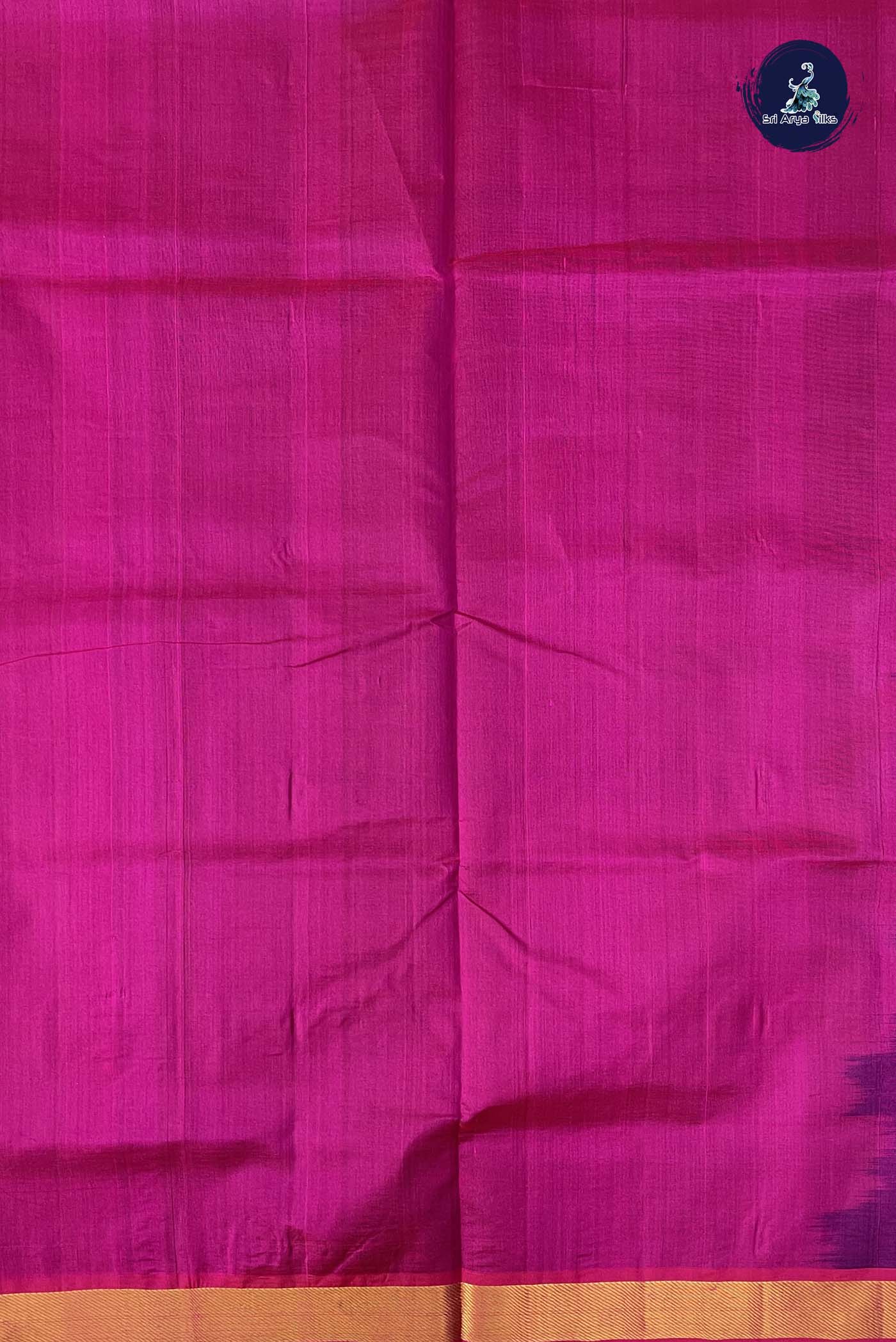 Bottle Green Simple Silk Cotton Saree With Plain Pattern