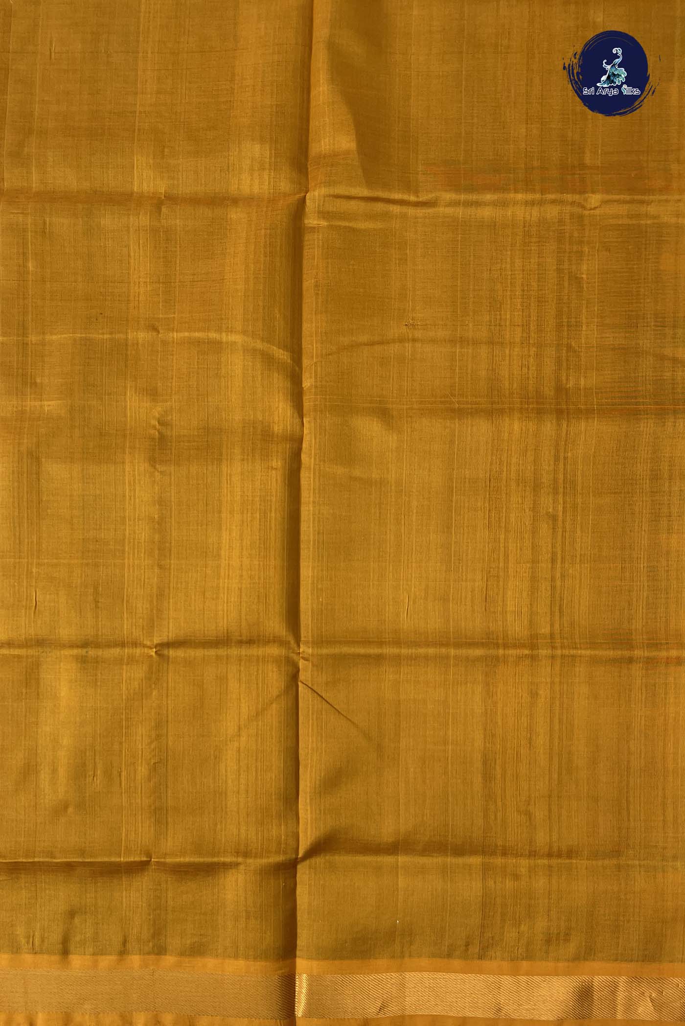 Coffee Brown Simple Silk Cotton Saree With Plain Pattern