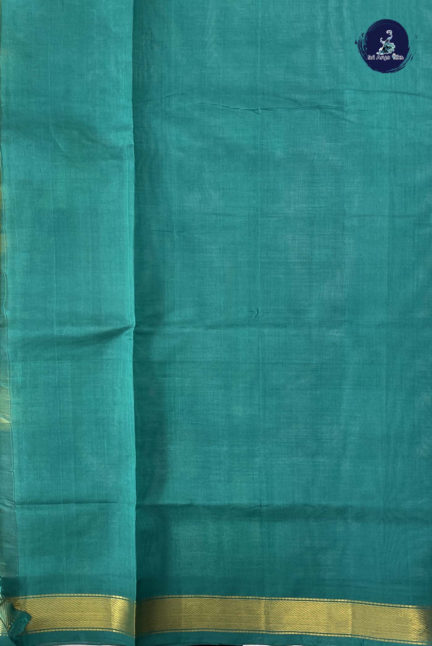 Yellow Simple Silk Cotton Saree With Plain Pattern