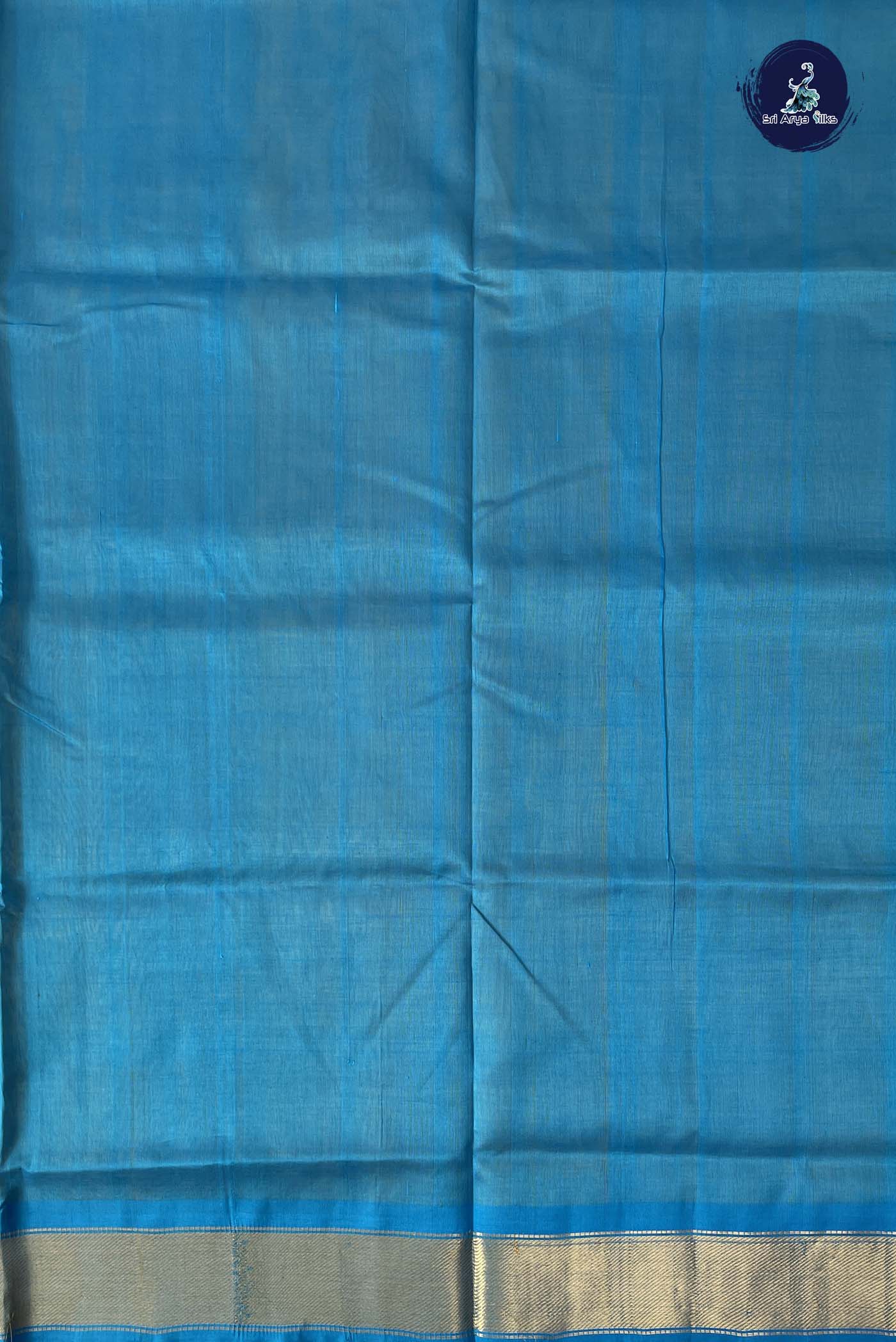 Yellow Simple Silk Cotton Saree With Plain Pattern