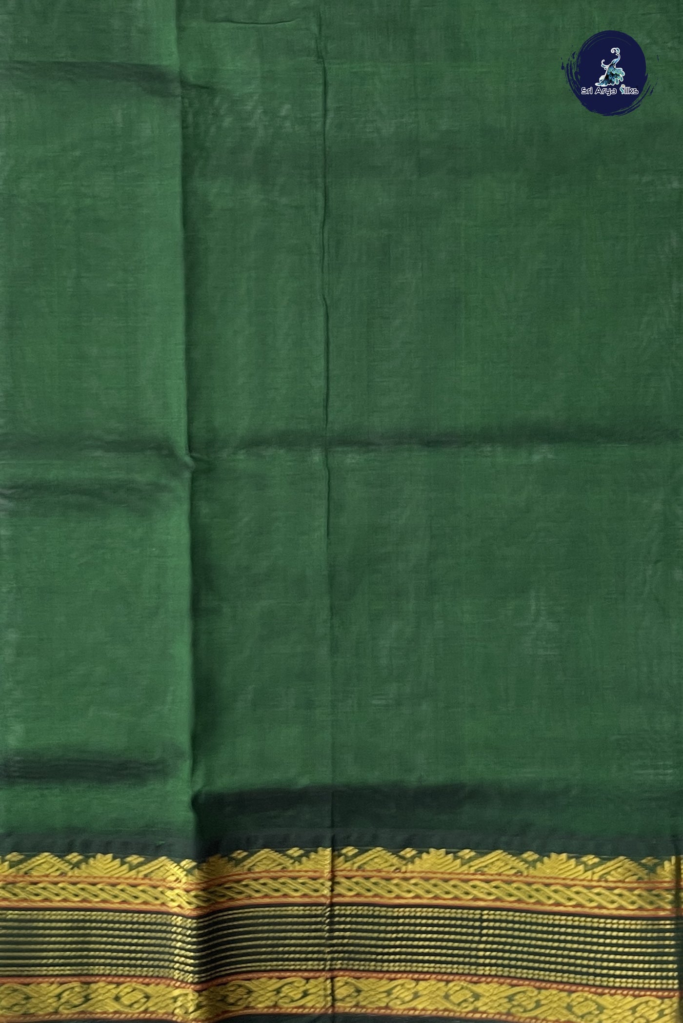 Lavender Korvai Silk Cotton Saree With Plain Pattern