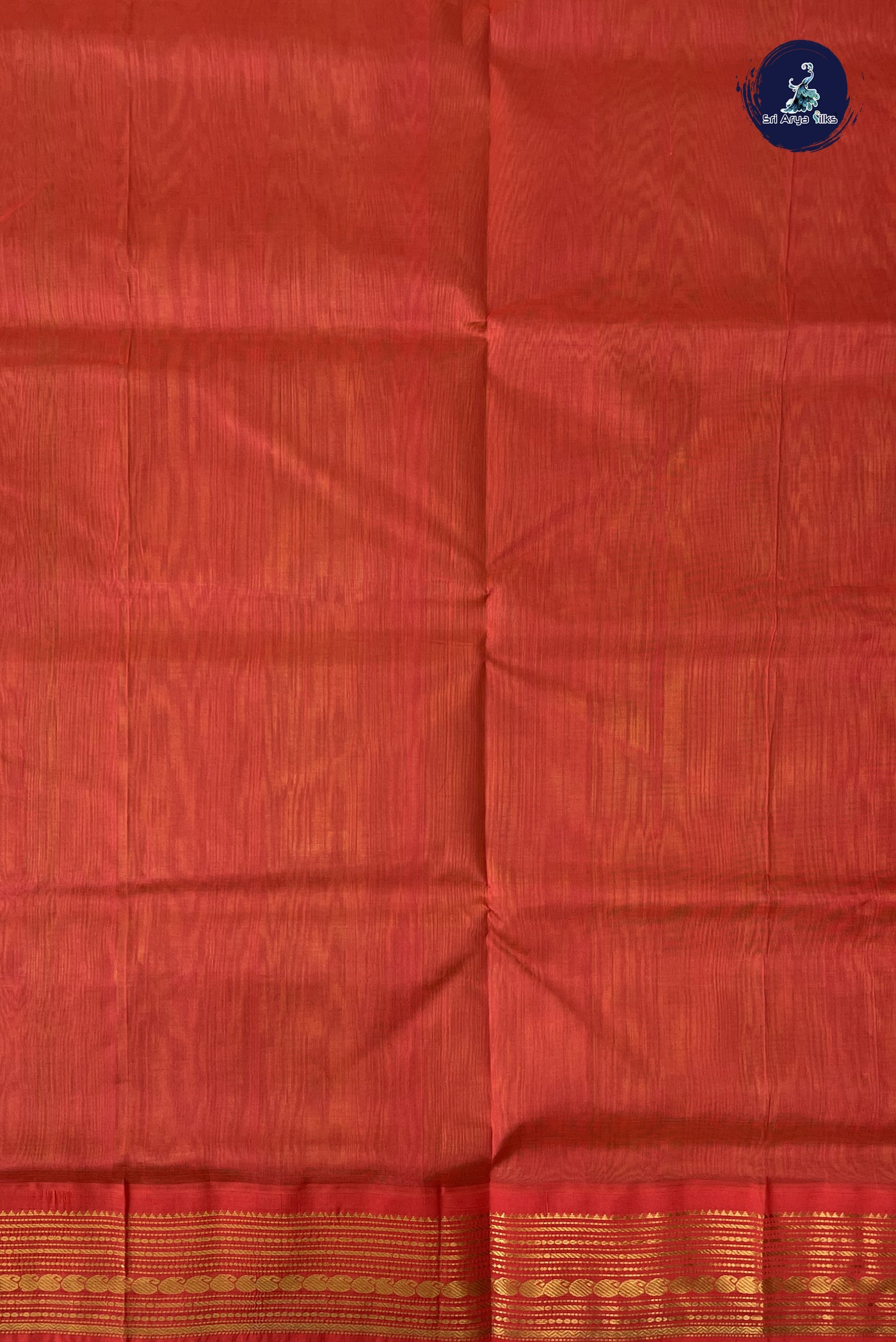 Lime Green Korvai Silk Cotton Saree With Plain Pattern