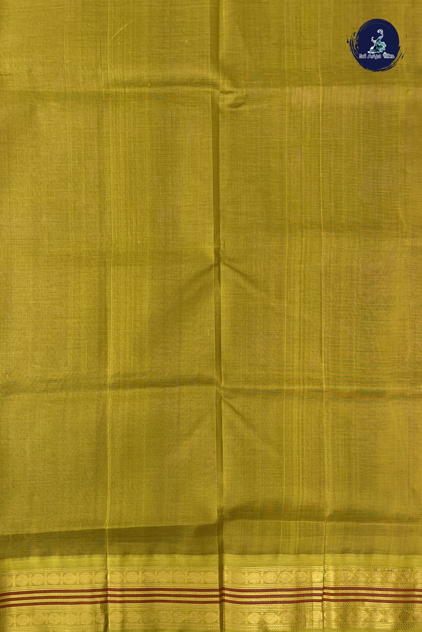 Dual Tone Purple Korvai Silk Cotton Saree With Plain Pattern