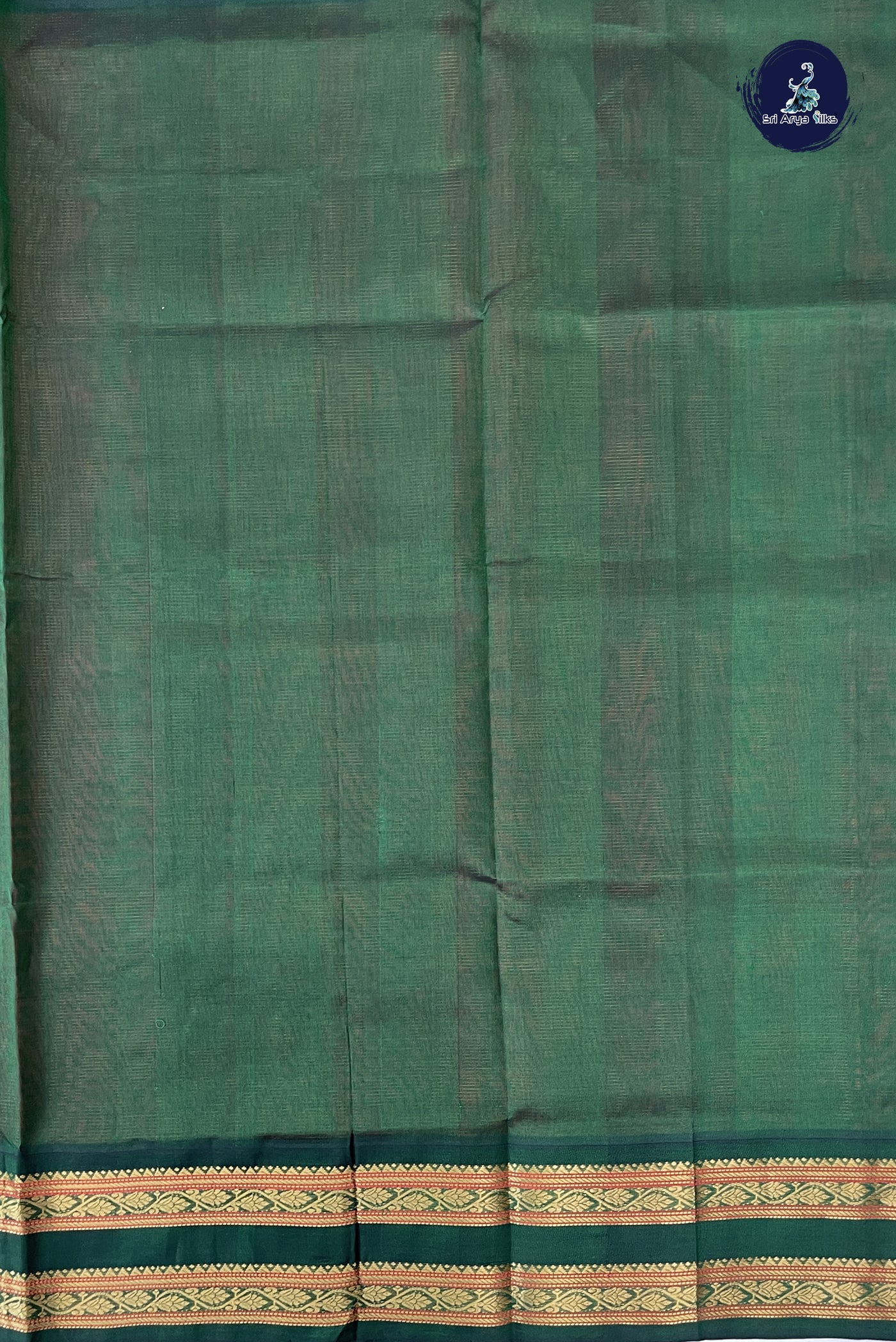 Red Vaira Oosi Silk Cotton Saree With Vaira Oosi Pattern