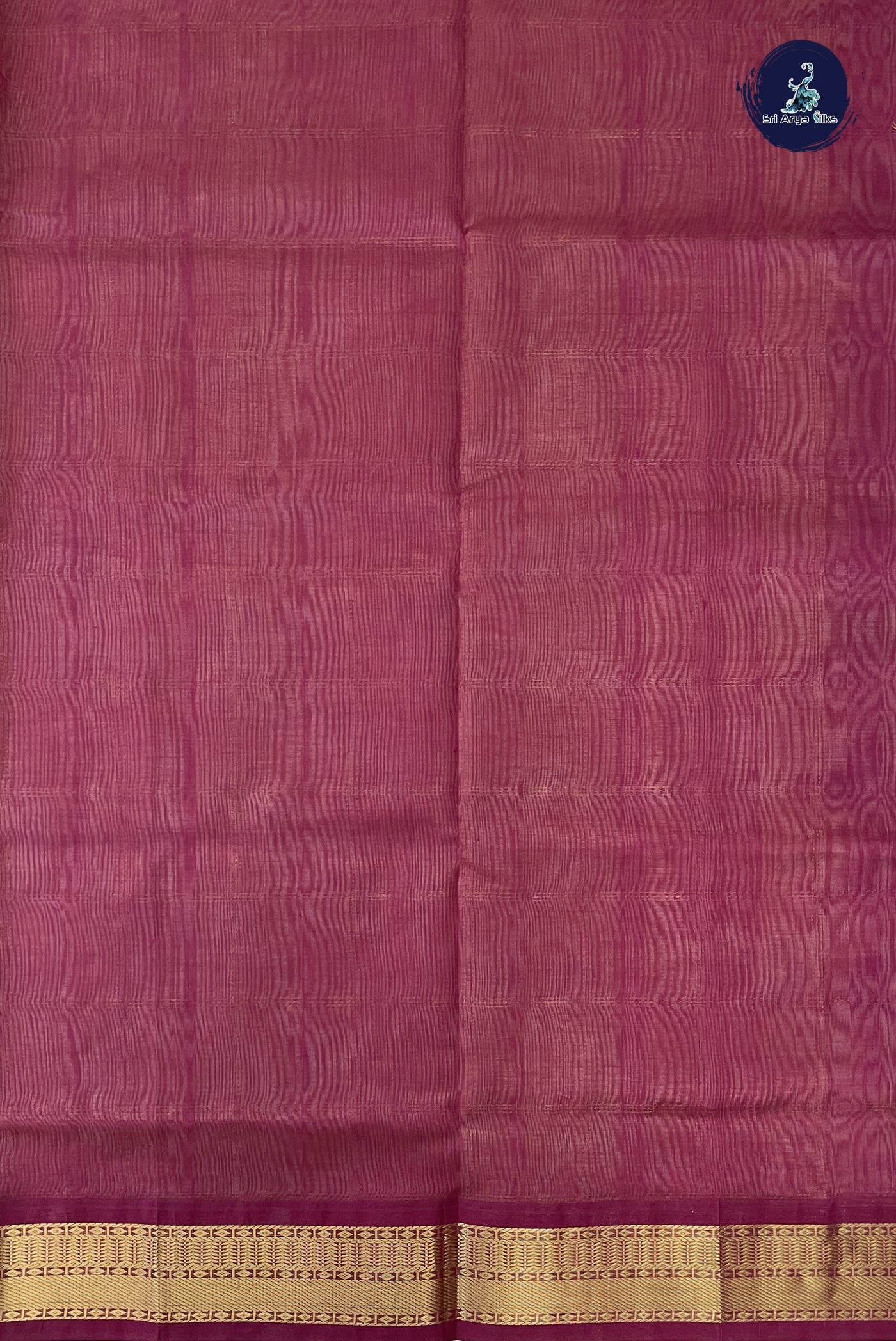Beige Checked Saree With Zari Checked Pattern