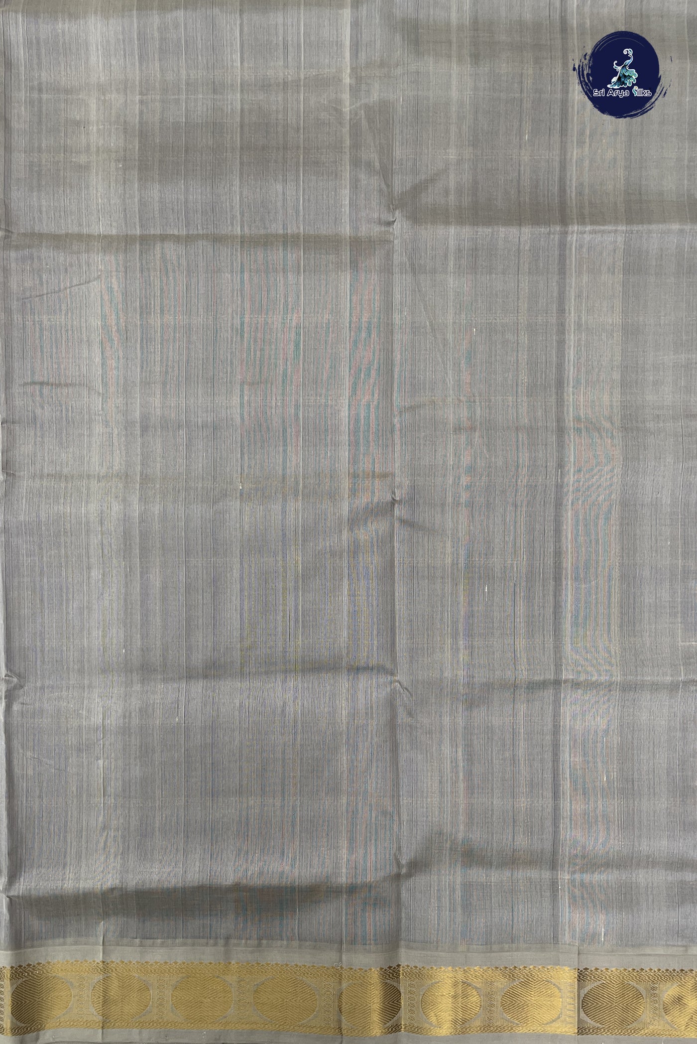 Royal Blue Checked Saree With Zari Checked Pattern
