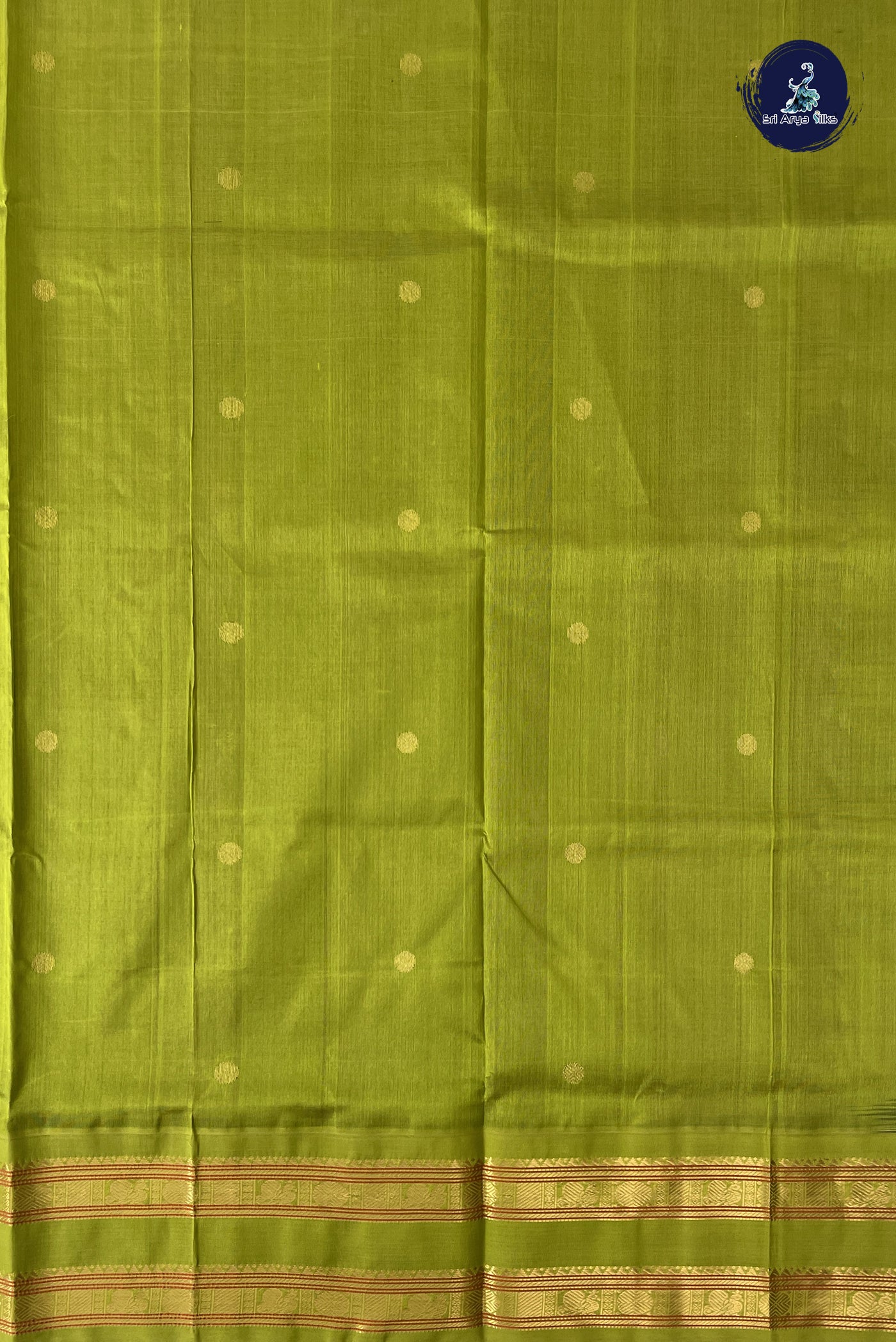 Burgundy Korvai Silk Cotton Saree With Zari Buttas Pattern