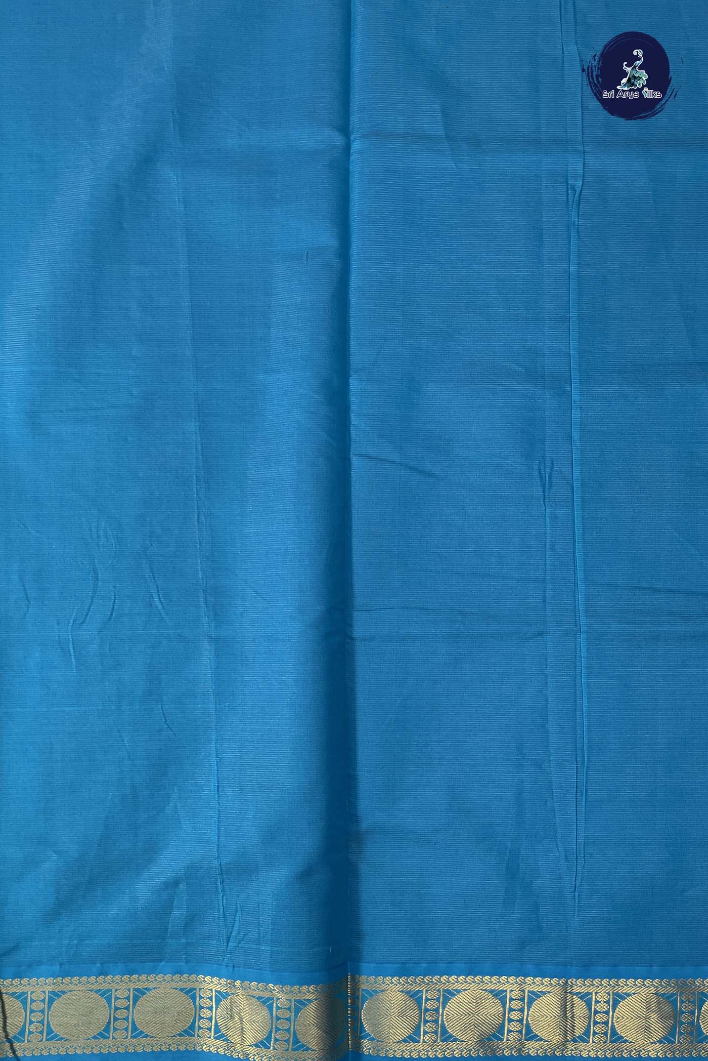 Violet Vaira Oosi Silk Cotton Saree With Vaira Oosi Pattern
