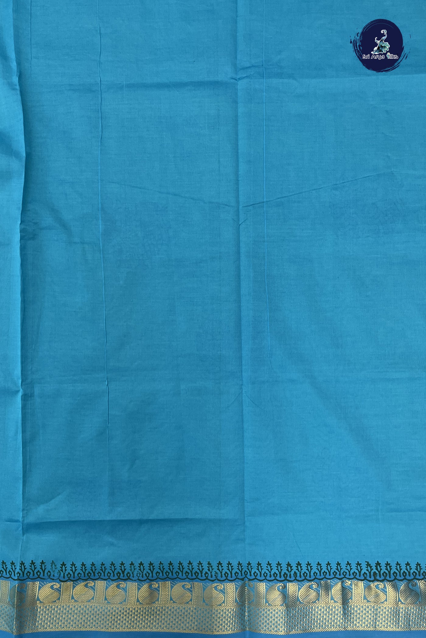 Light Green Kanchi Semi Silk Cotton Saree With Printed Pattern