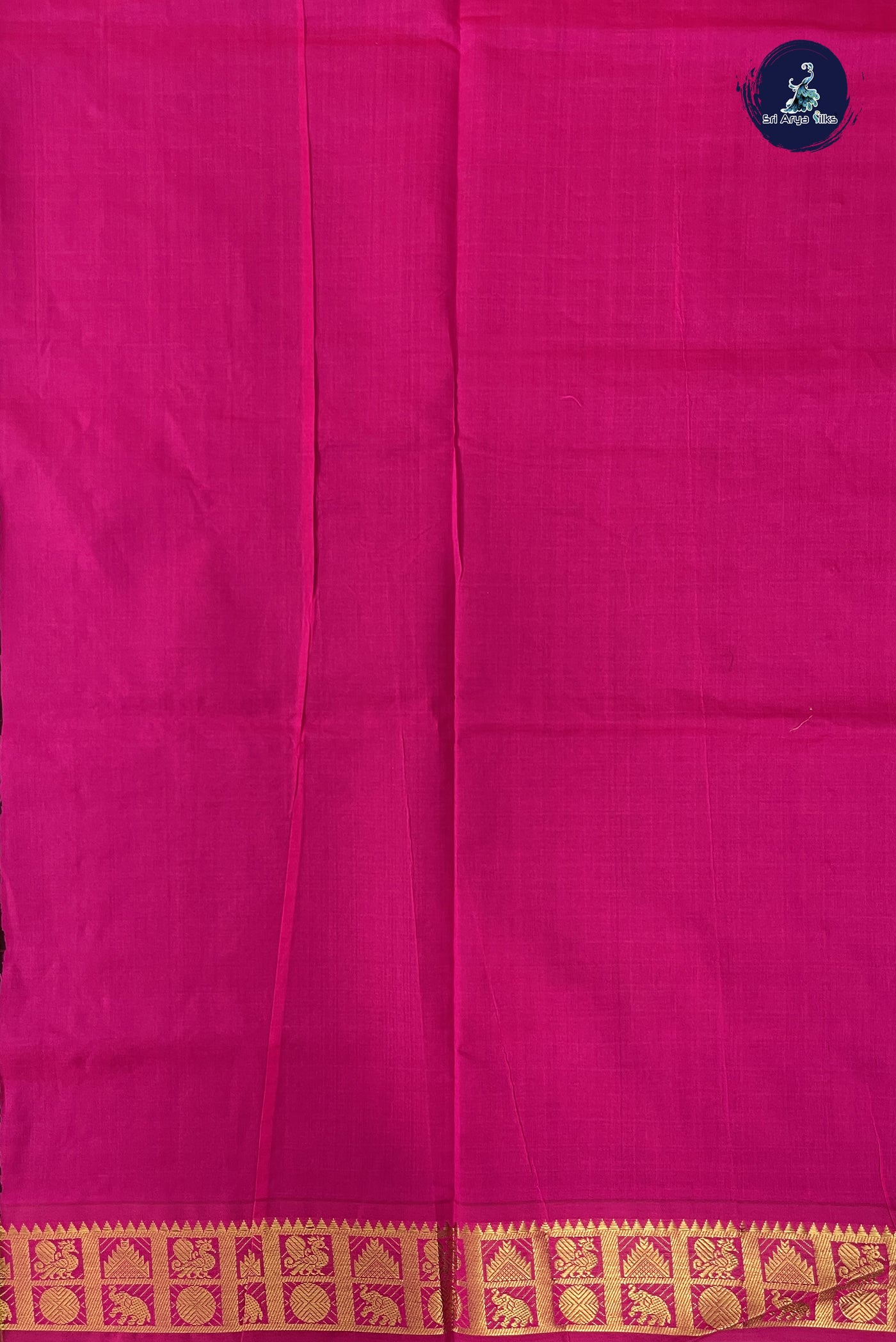 Coffee Brown Kanchi Semi Silk Cotton Saree With Checked Pattern