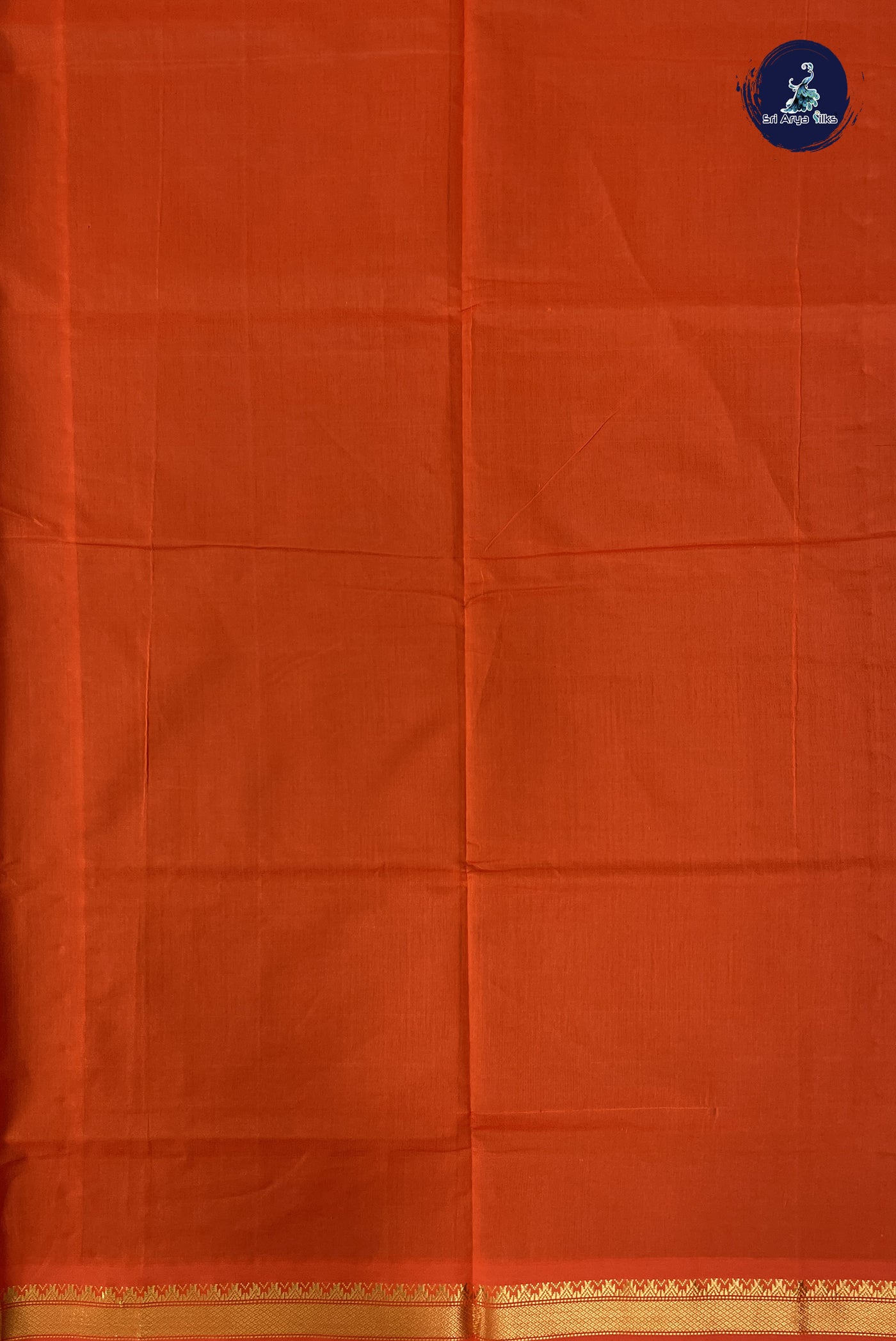 Peacock Green Kanchi Semi Silk Cotton Saree With Plain Pattern