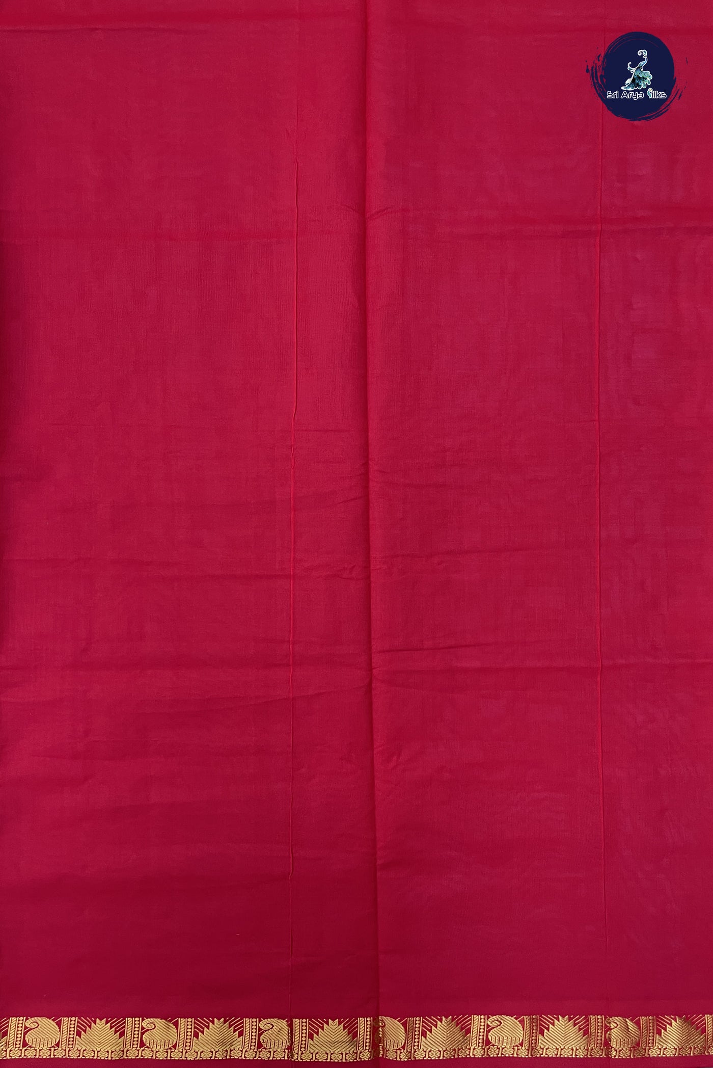 Lavender Kanchi Semi Silk Cotton Saree With Plain Pattern