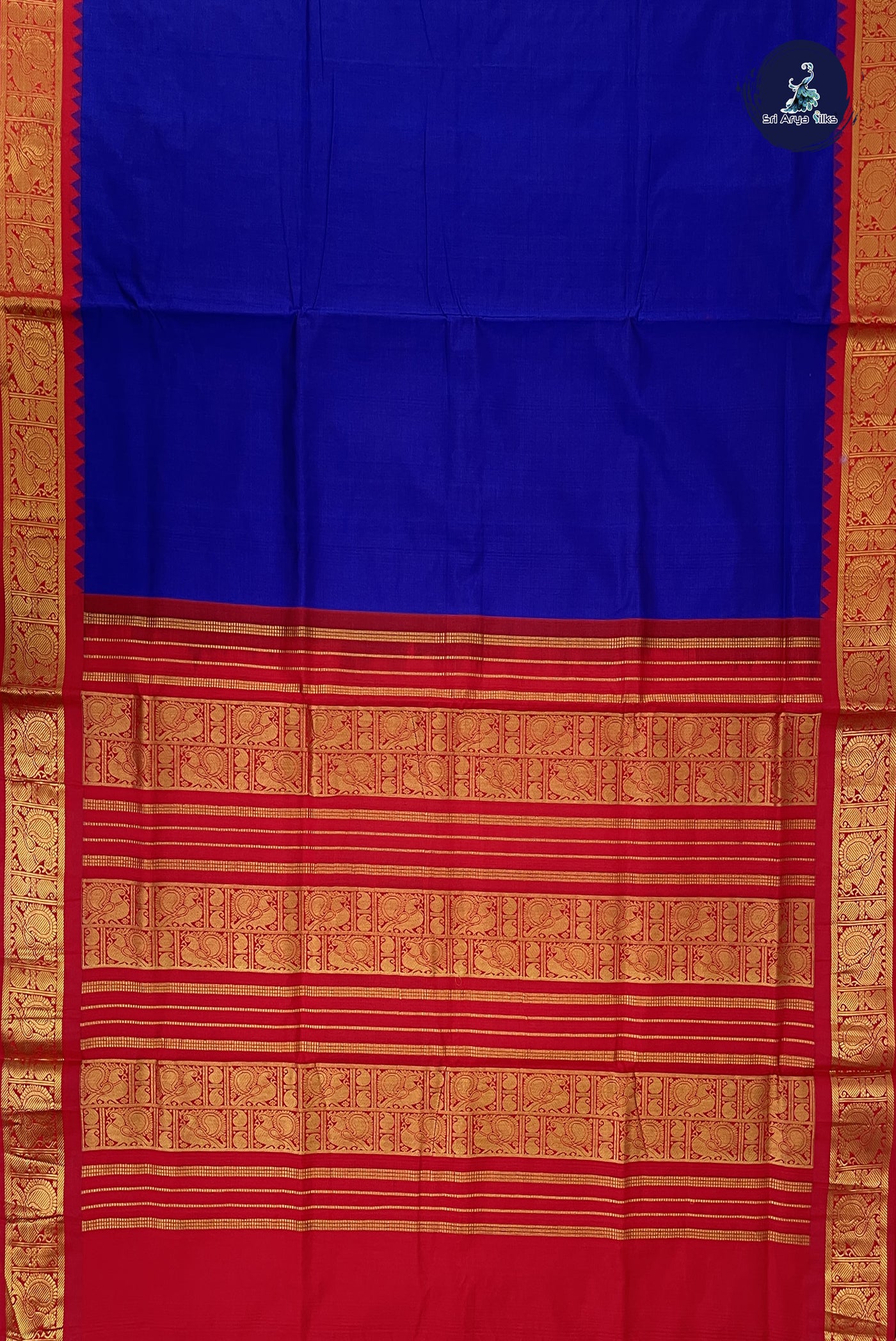 Violet Kanchi Semi Silk Cotton Saree With Plain Pattern