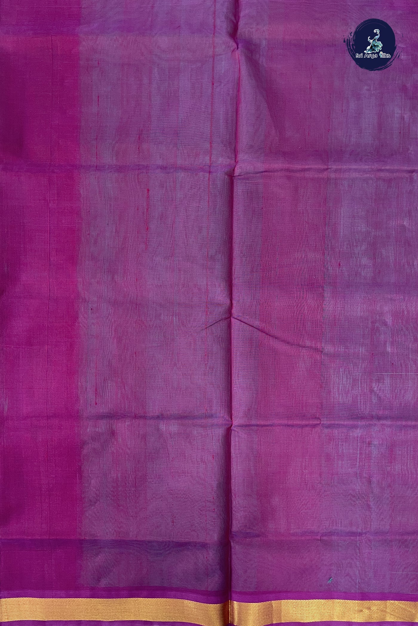 Teal Simple Silk Cotton Saree With Plain Pattern