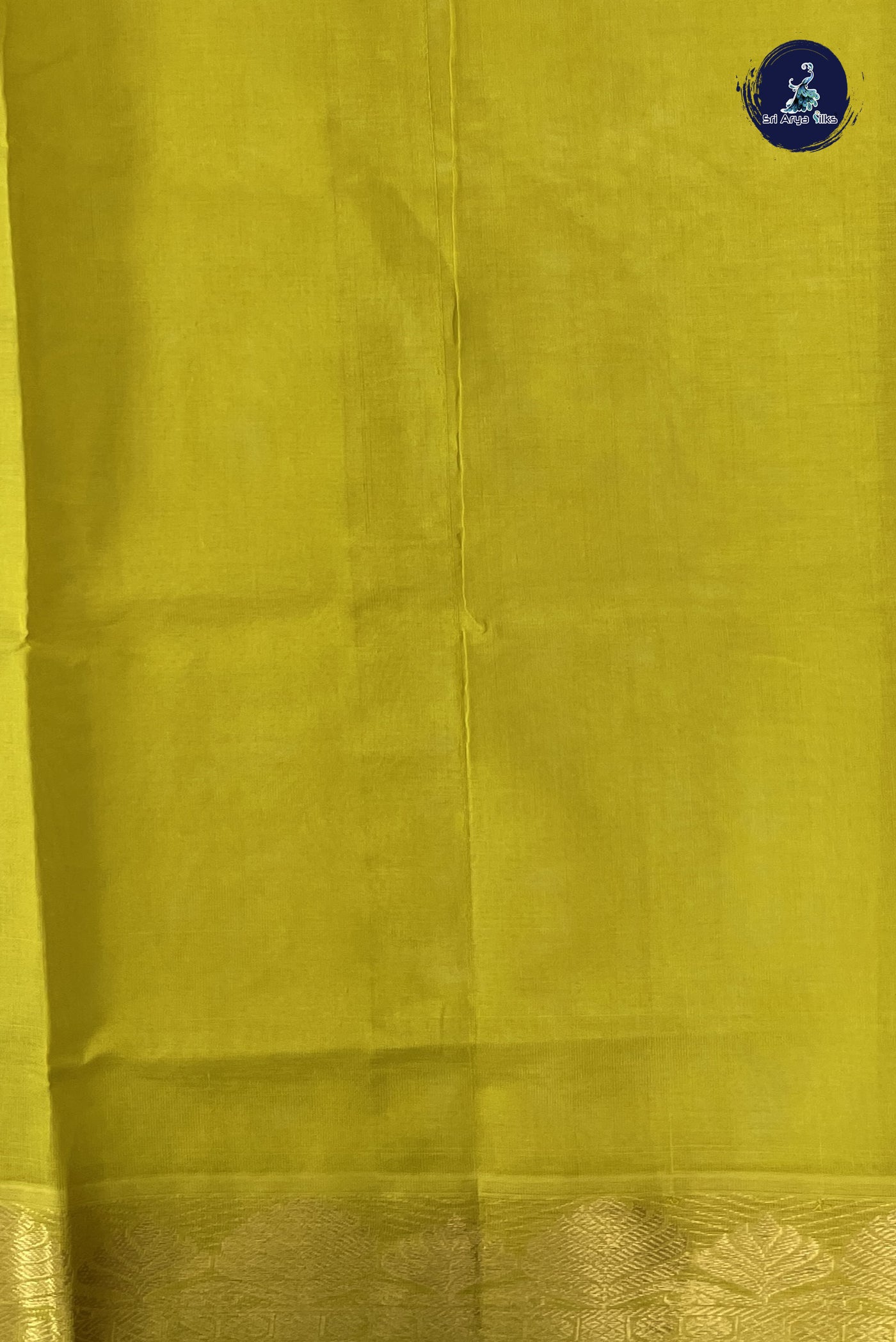 Turquoise Simple Silk Cotton Saree With Plain Pattern