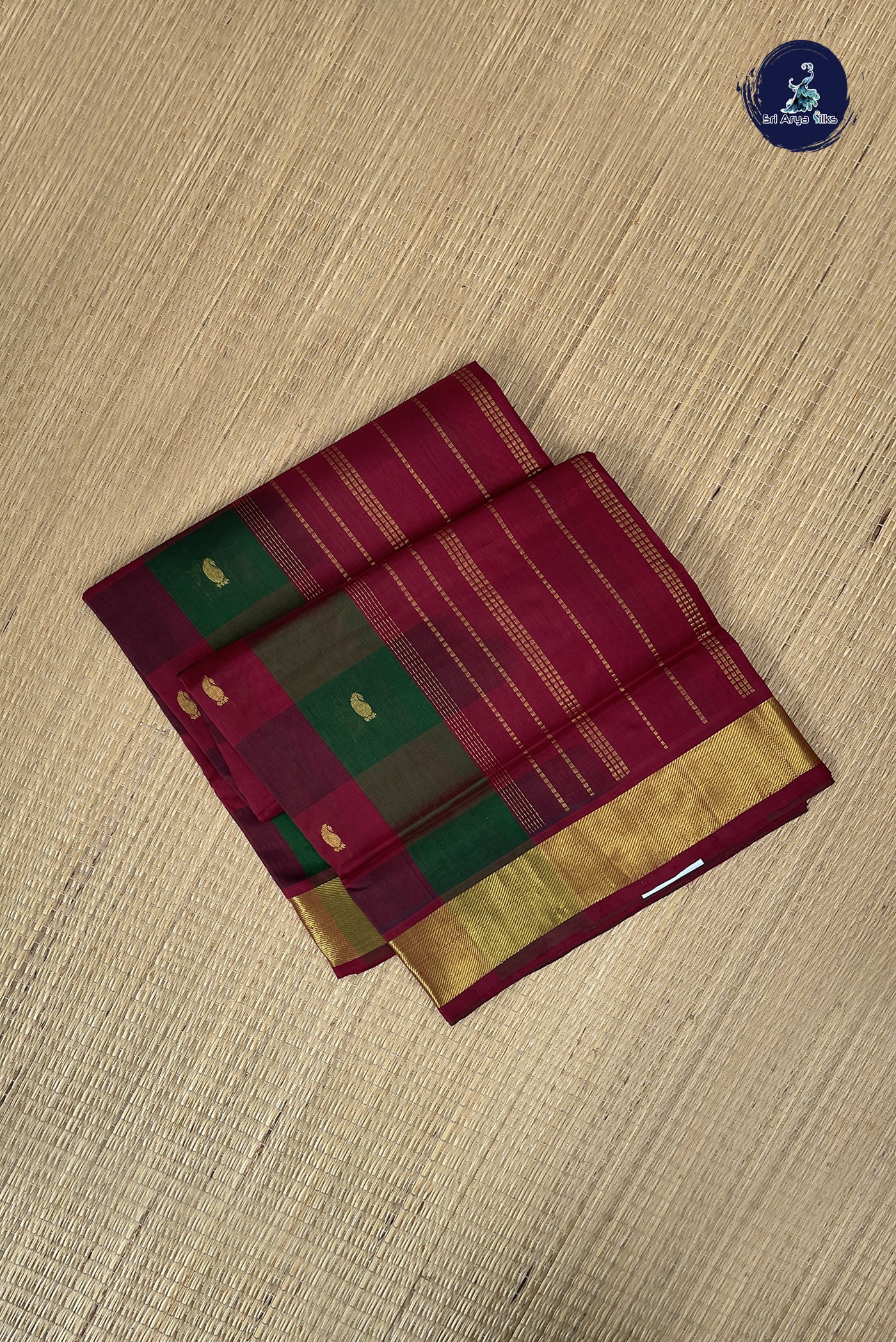 Multi Colour Checked Saree With Paalum Pazham Kattam Pattern