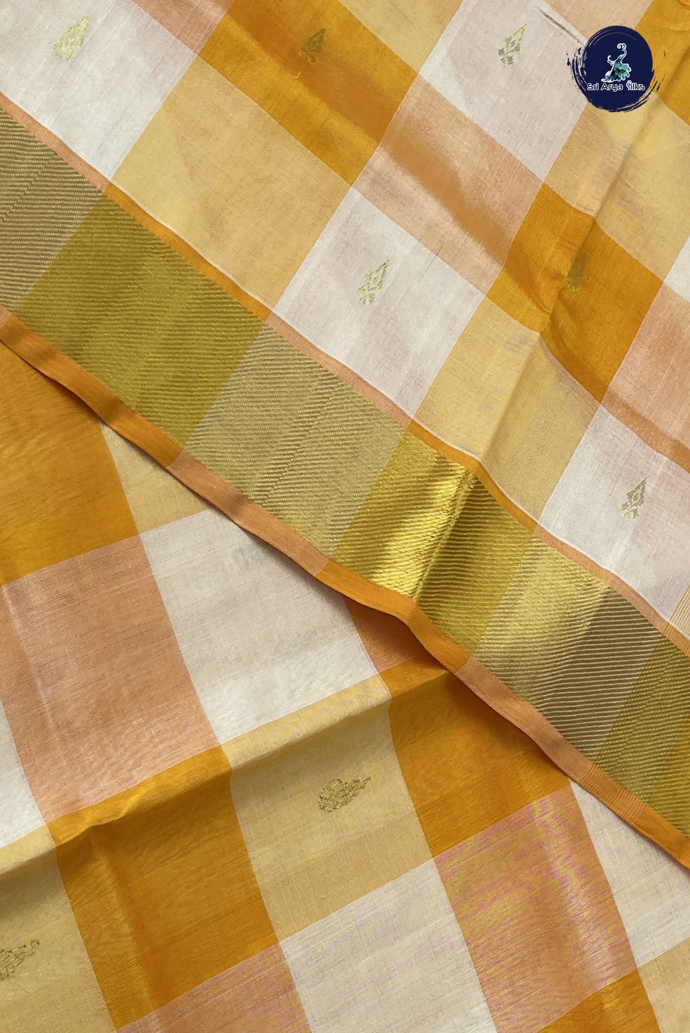Multi Colour Checked Saree With Paalum Pazham Kattam Pattern