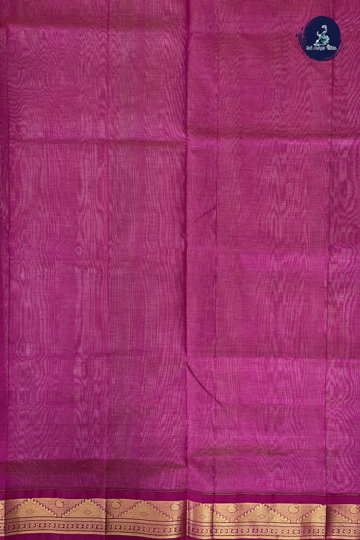 Beige Vaira Oosi Silk Cotton Saree With Vaira Oosi Pattern