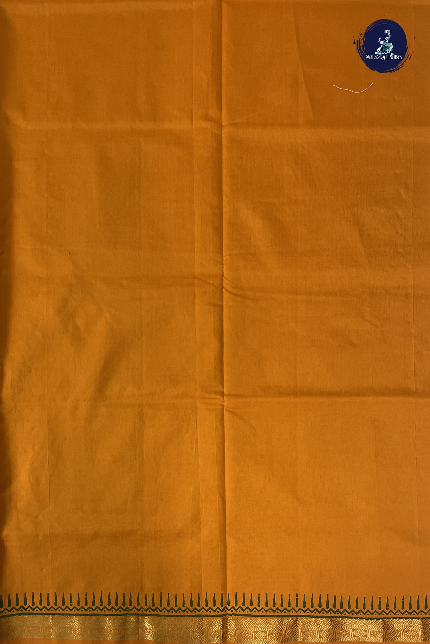 Dark Green Kanchi Semi Silk Cotton Saree With Printed Pattern