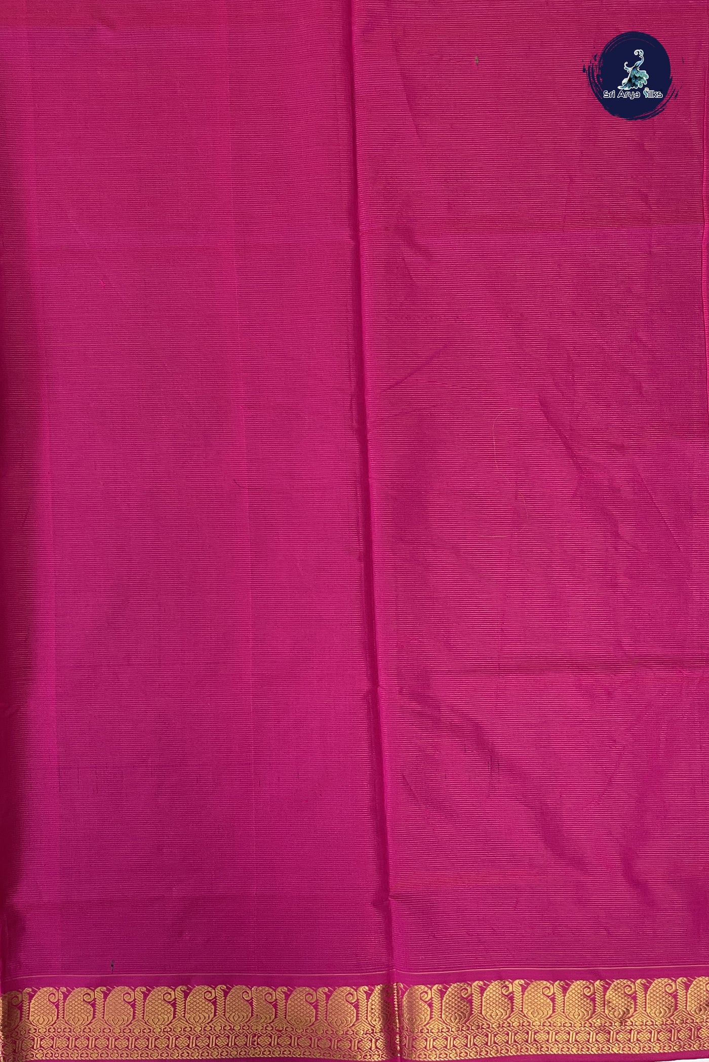 Dark Green Kanchi Semi Silk Cotton Saree With Vaira Oosi Pattern