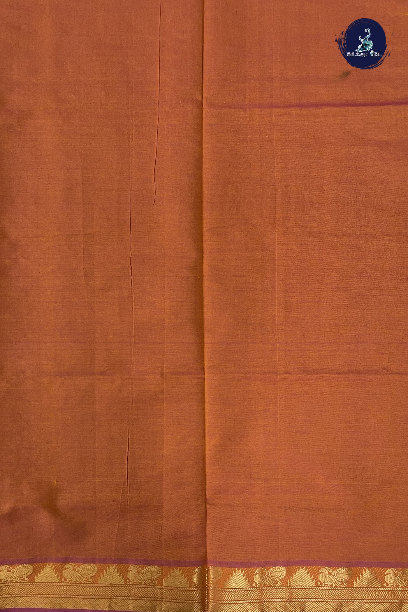 Light Burgundy Kanchi Semi Silk Cotton Saree With Plain Pattern