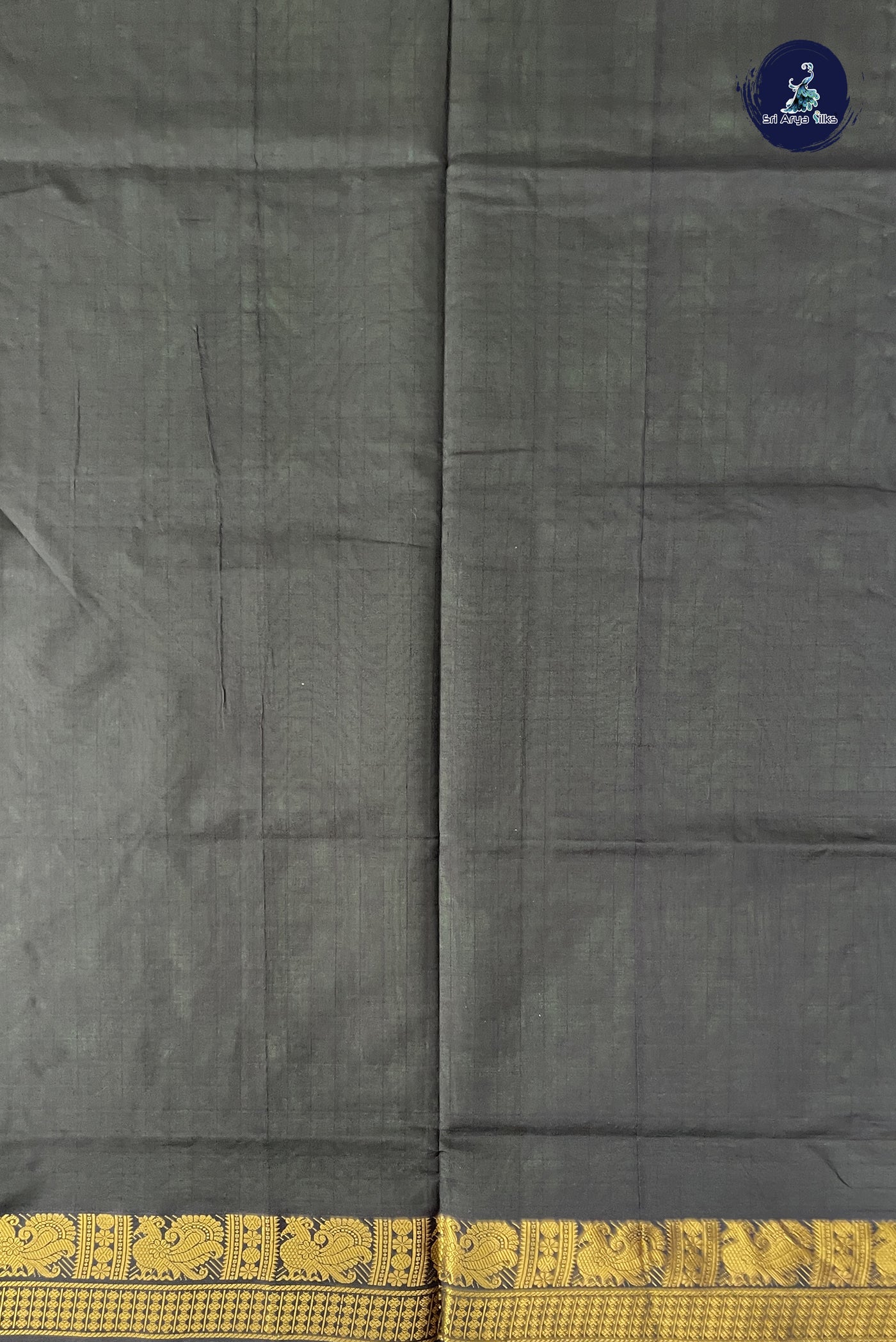 Light Green Kanchi Semi Silk Cotton Saree With Checked Pattern