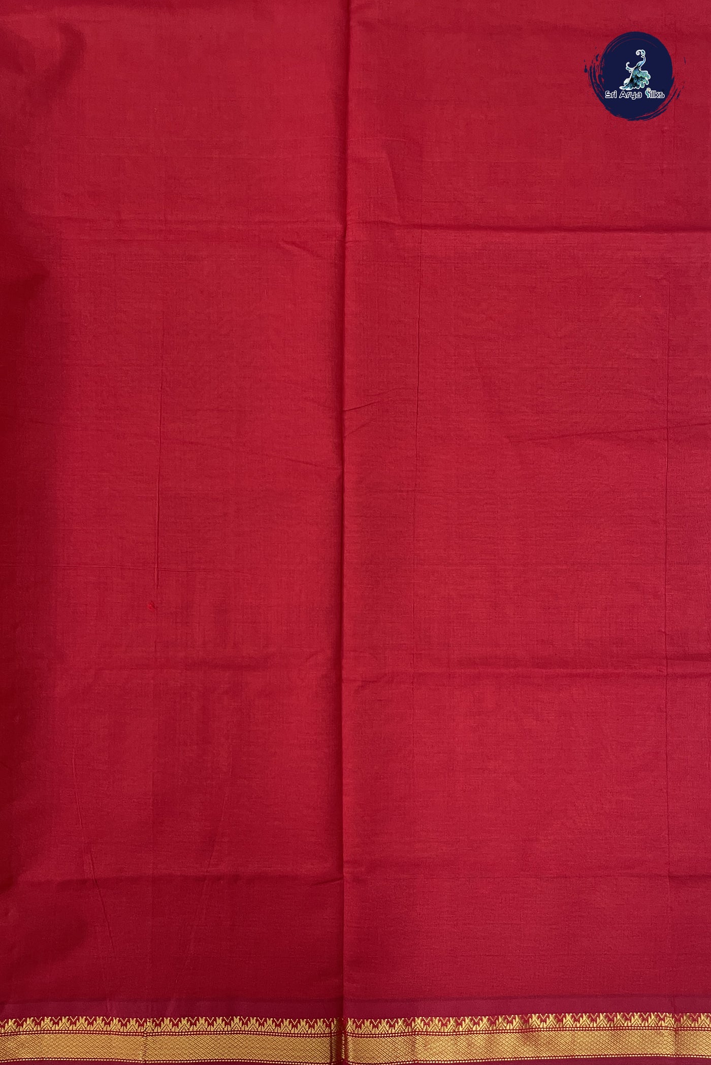 Mustard Kanchi Semi Silk Cotton Saree With Plain Pattern