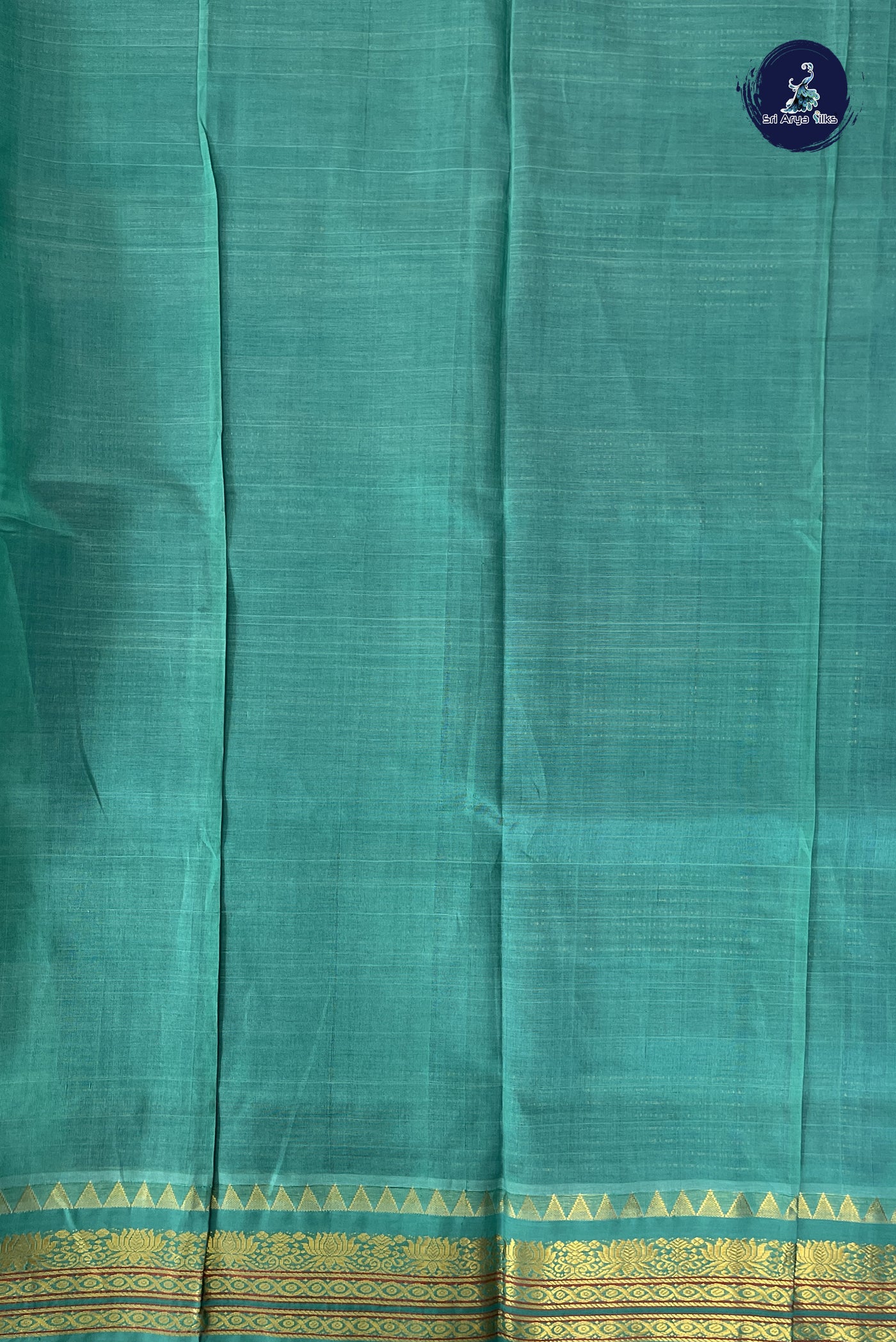 MS Blue Checked Saree With Zari Checked Pattern