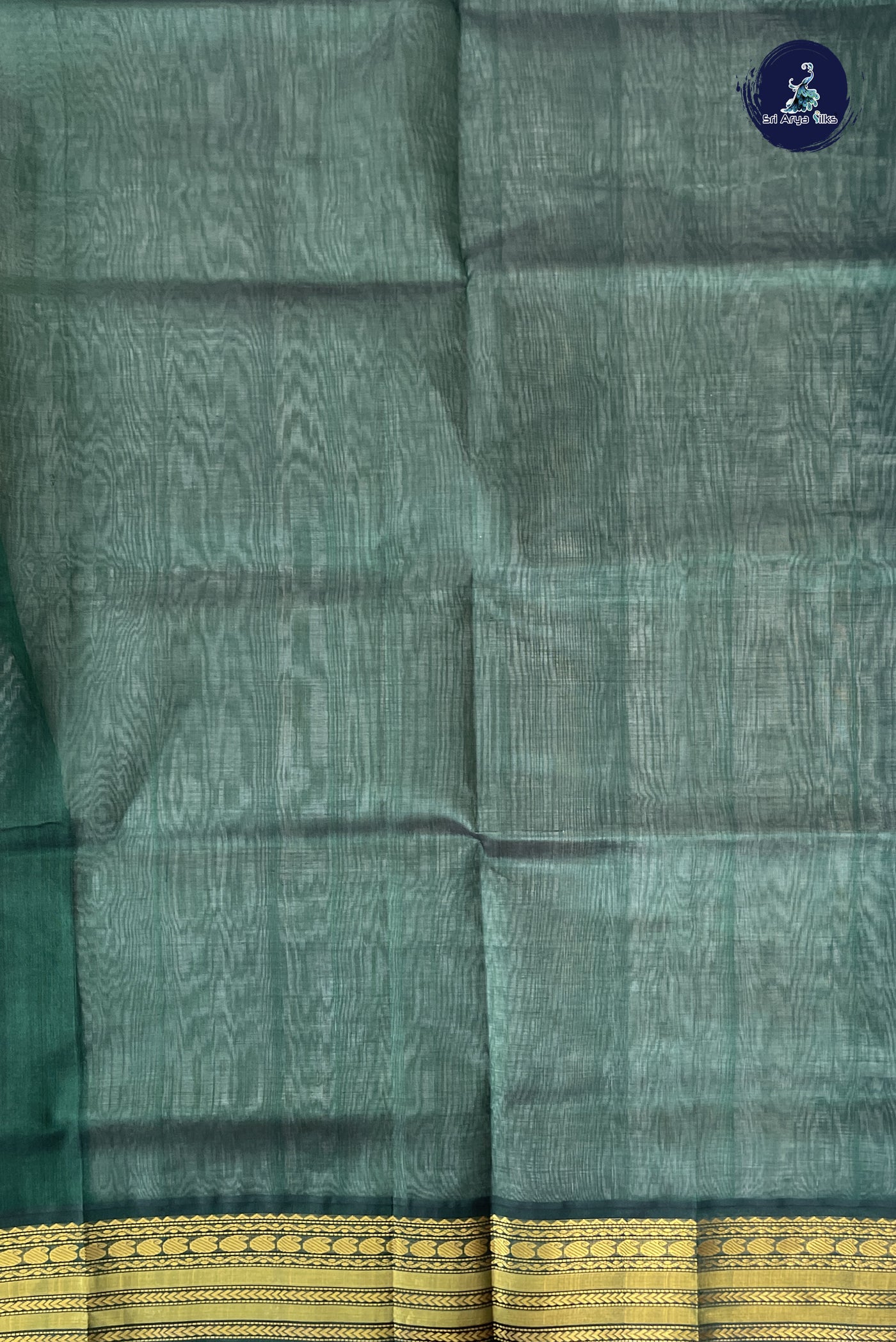 Silver Grey Korvai Silk Cotton Saree With Zari Buttas Pattern