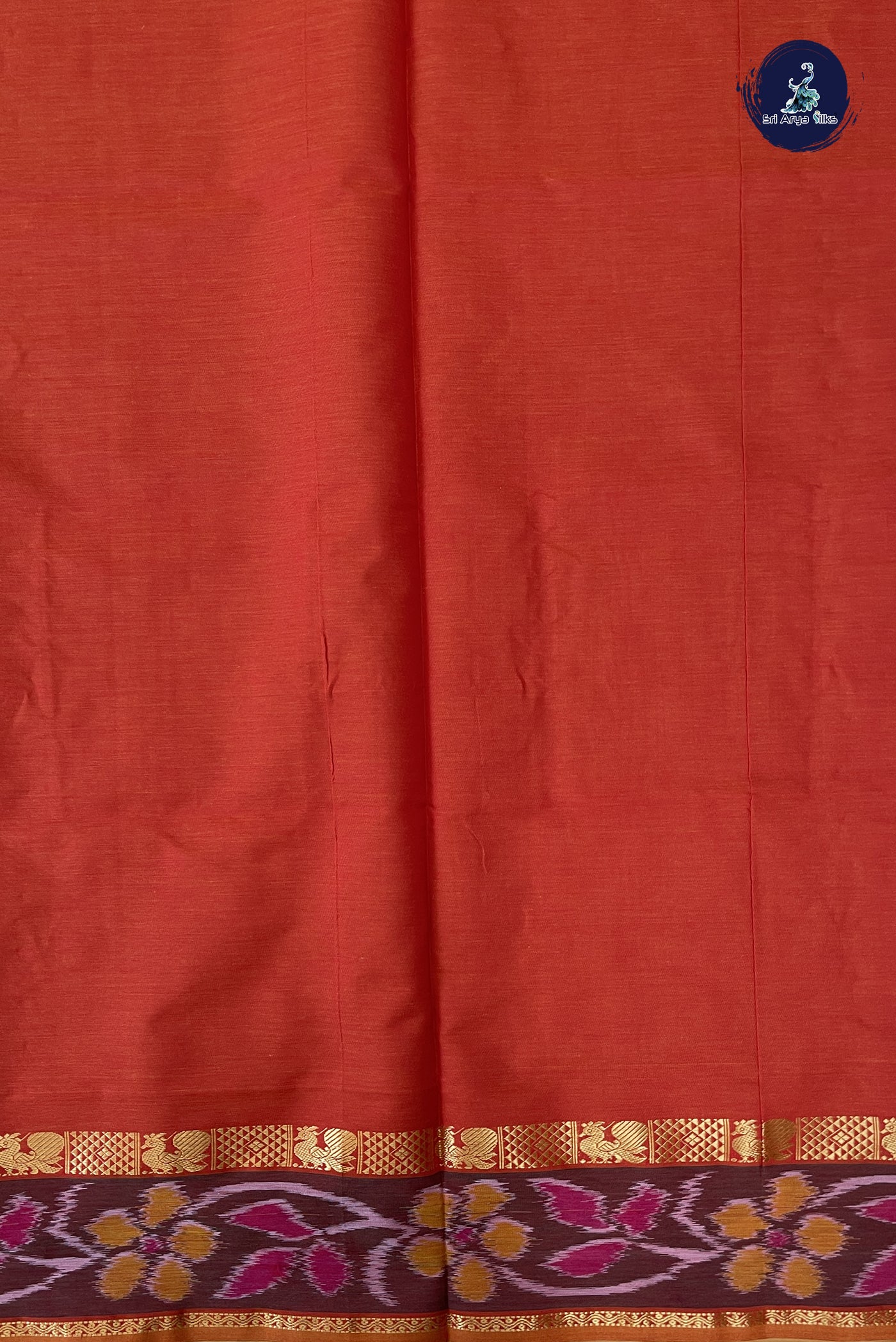 Chikku Shade Kanchi Semi Silk Cotton Saree With Plain Pattern