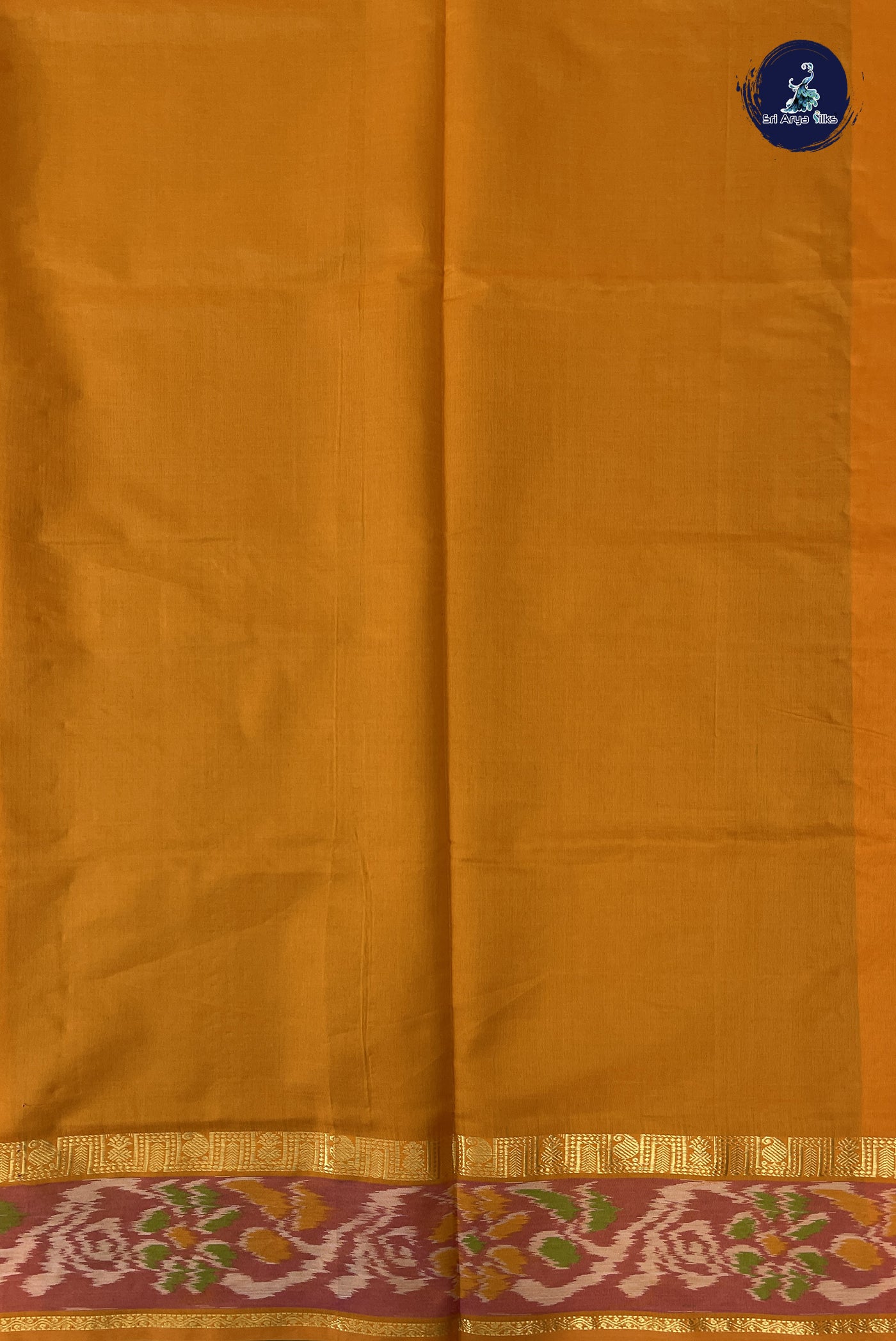 Green Kanchi Semi Silk Cotton Saree With Plain Pattern