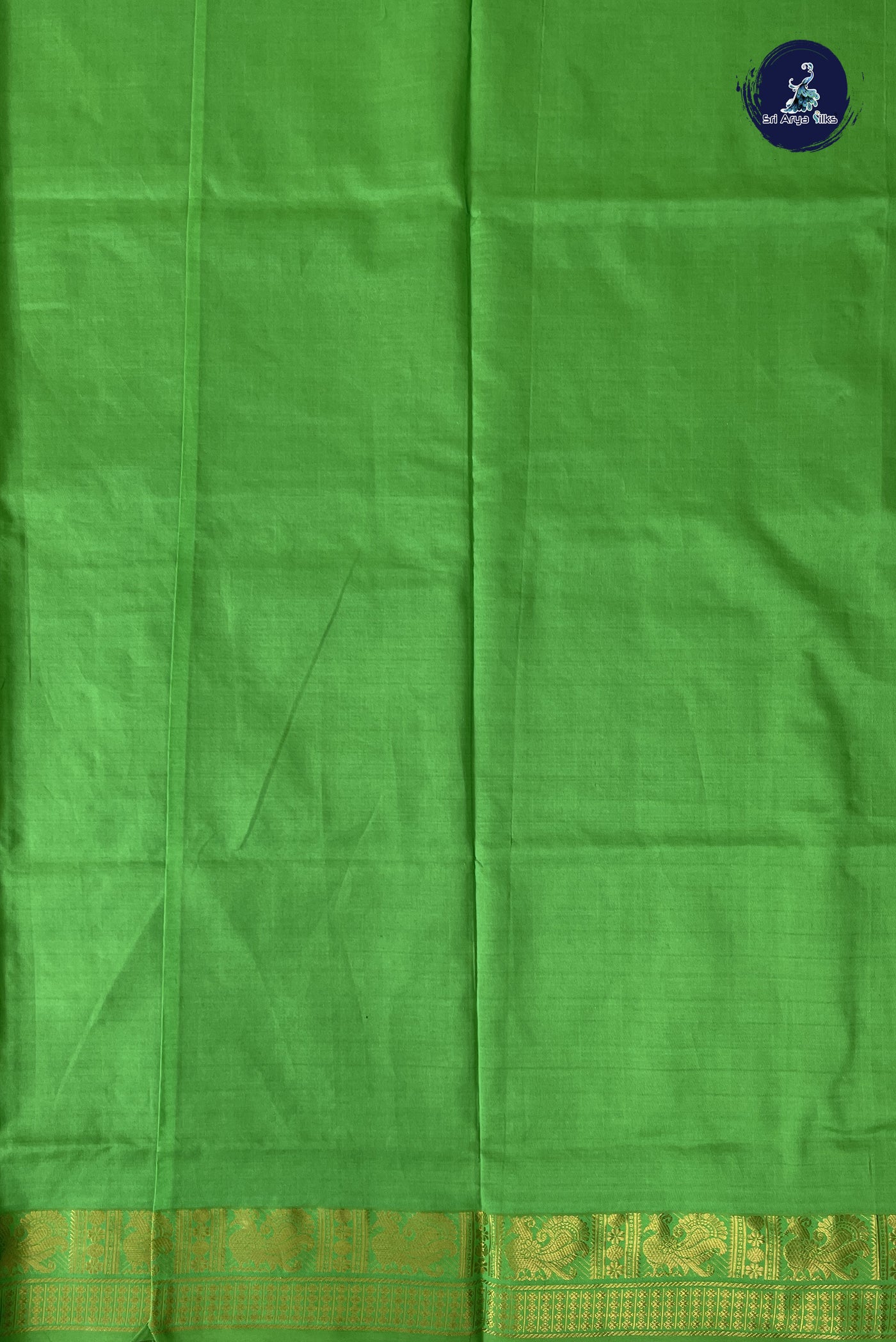 Dark Green Kanchi Semi Silk Cotton Saree With Checked Pattern