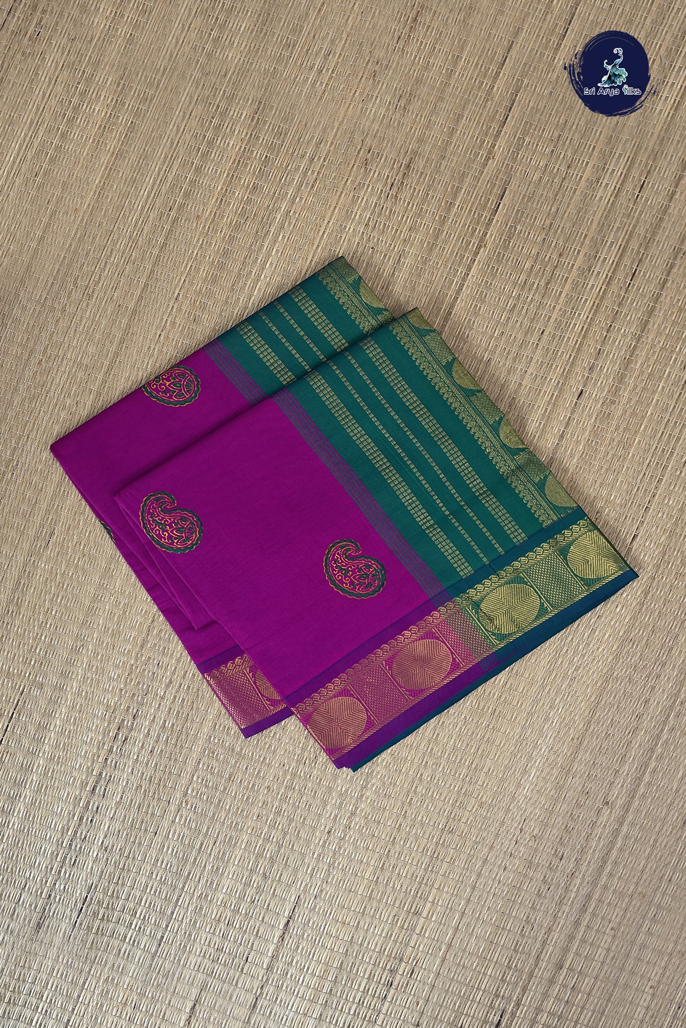Vadamalli Kanchi Semi Silk Cotton Saree With Printed Pattern