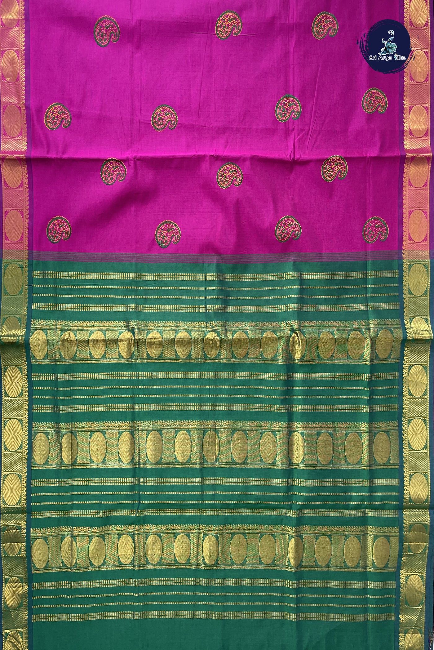 Vadamalli Kanchi Semi Silk Cotton Saree With Printed Pattern