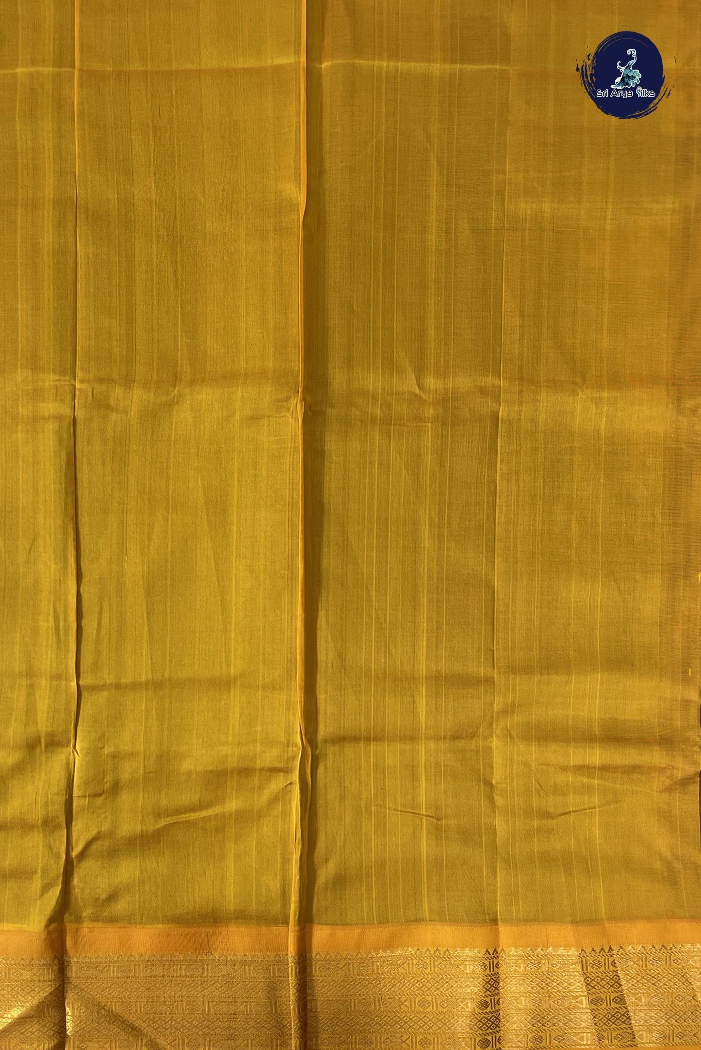 Coffee Brown Korvai Silk Cotton Saree With Plain Pattern