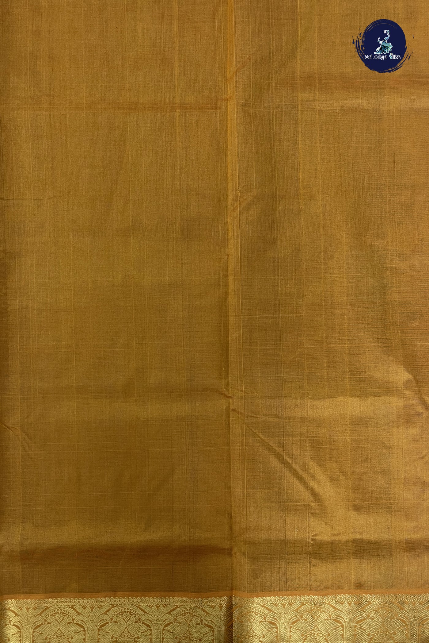 Dark Blue Simple Silk Cotton Saree With Zari Buttas Pattern