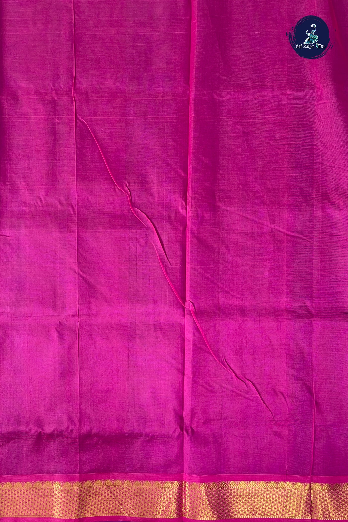 Blue Simple Silk Cotton Saree With Plain Pattern