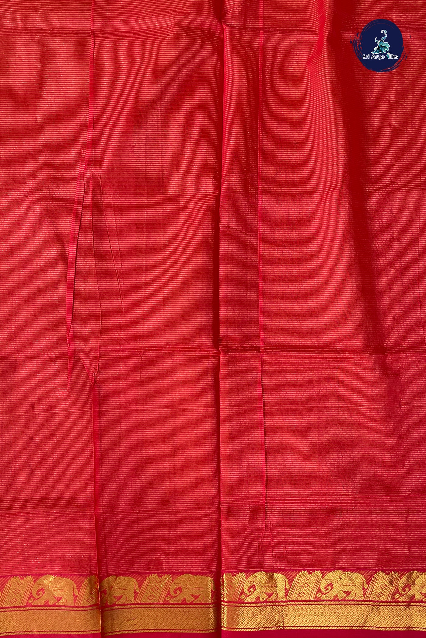 Mustard Vaira Oosi Silk Cotton Saree With Vaira Oosi Pattern