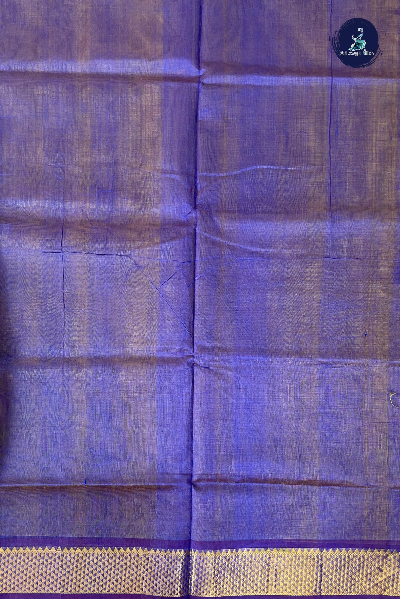 Creamish Yellow Simple Silk Cotton Saree With Plain Pattern