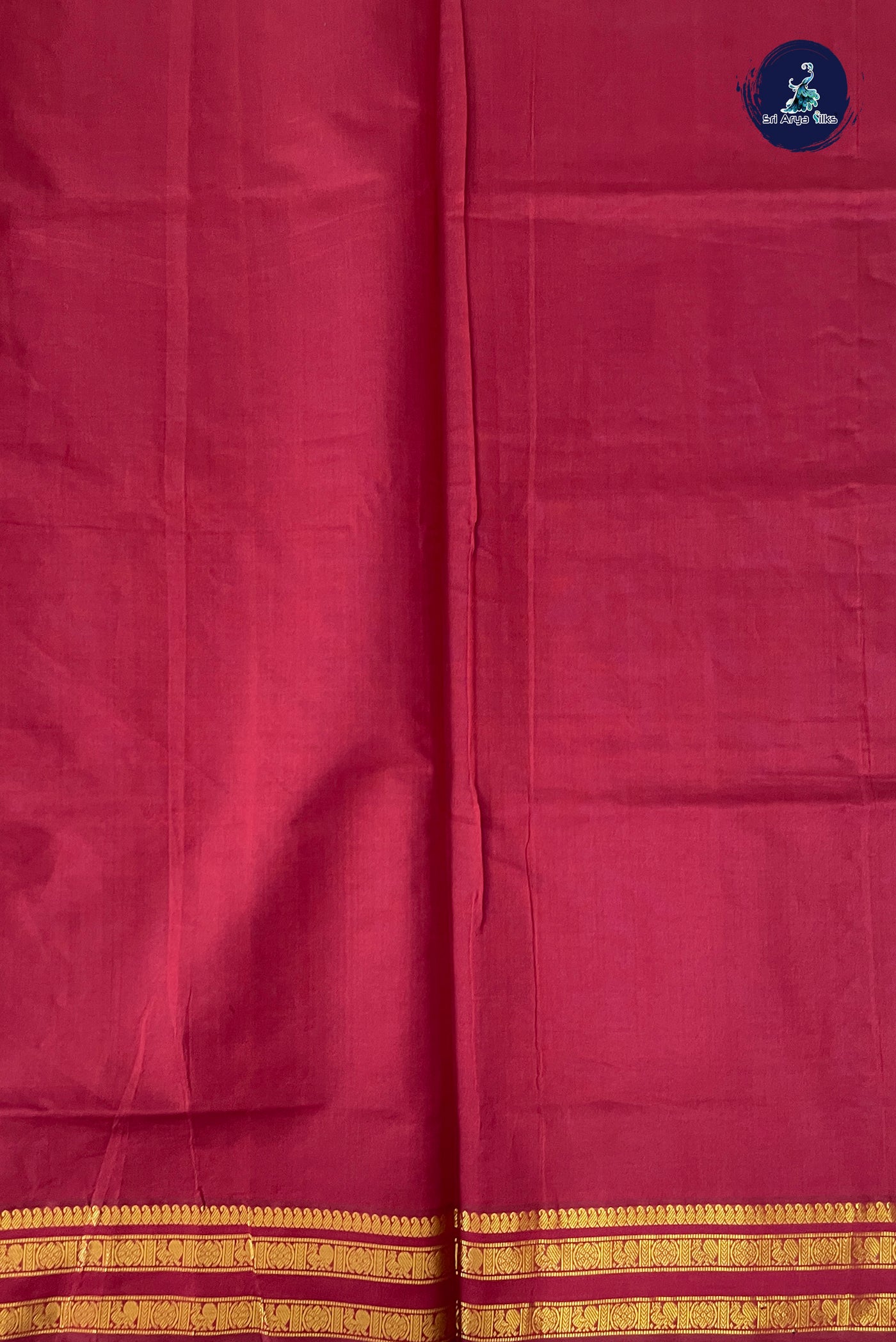 Violet Half Pure Silk Cotton Saree With Printed Pattern