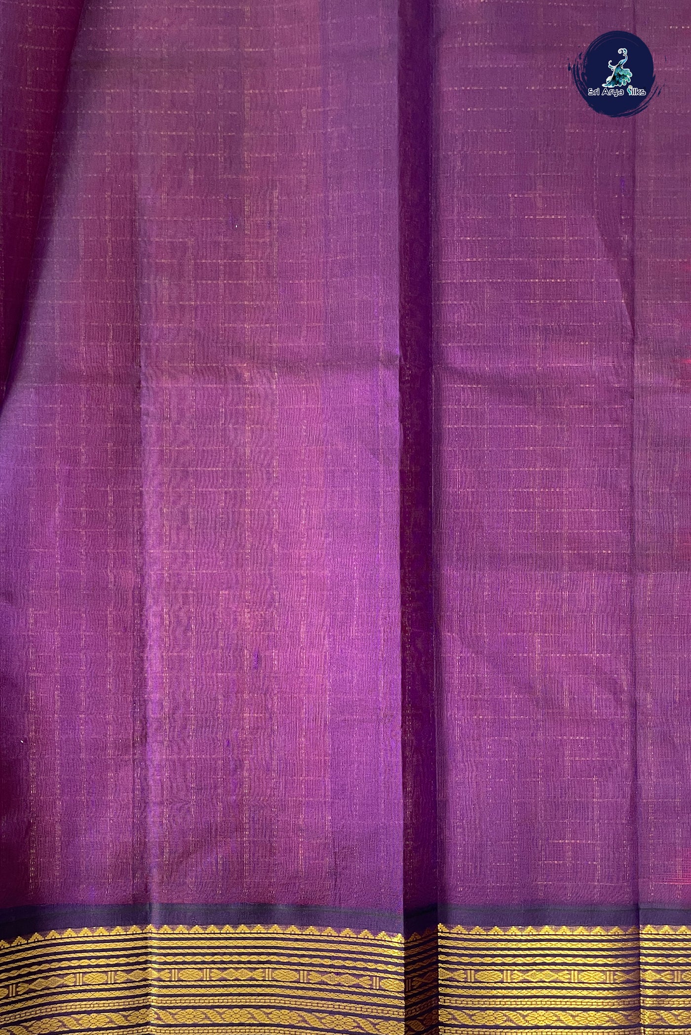 Lite Mustard Orange Checked Saree With Zari Checked Pattern