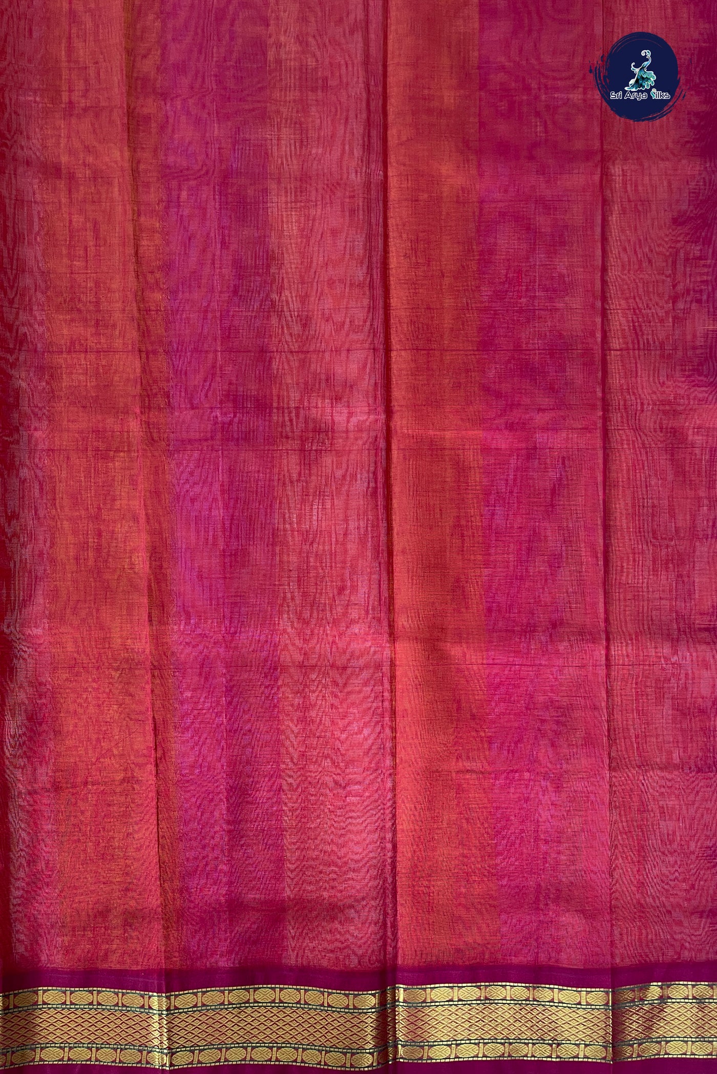 Multi Colour Korvai Silk Cotton Saree With Stripes Pattern